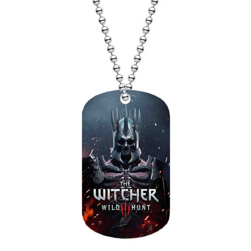 Zavstyle The Witcher 3 Hunt Mask Helmet Dog Tag Military Stainless Steel