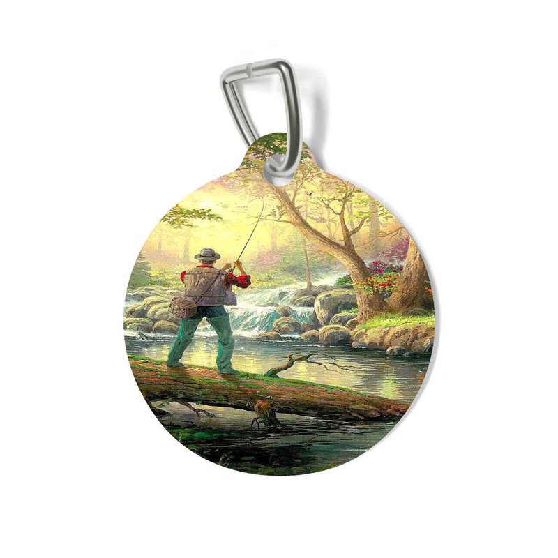 Zavstyle Thomas Kinkade It doesn t get much better Pet Tag