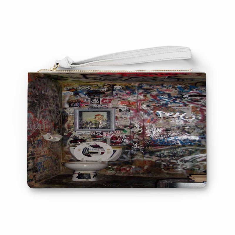 Zavstyle Toilet Graffity Clutch Bag
