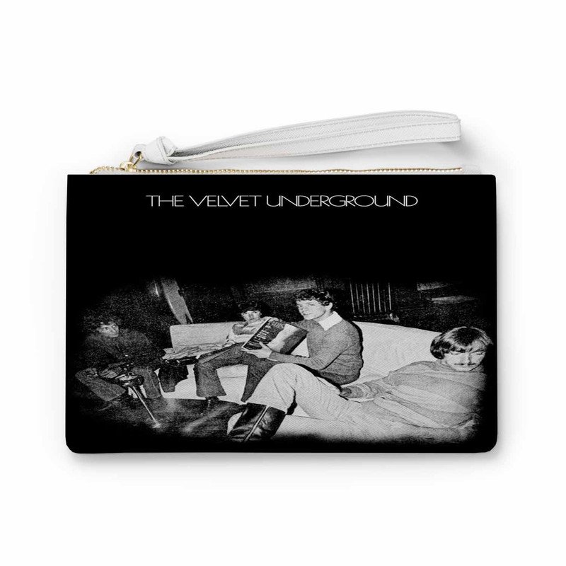 Zavstyle Velvet Underground Pale Blue Eyes Clutch Bag