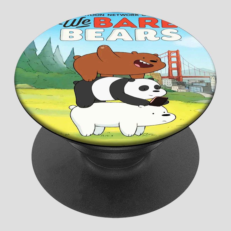 Zavstyle We Bare Bears Pop able Phone Stands