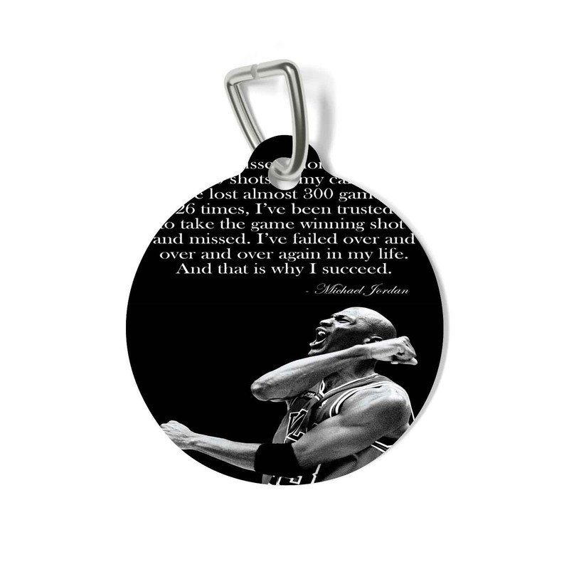 Zavstyle Why I Succeed Michael Jordan Quotes Pet Tag