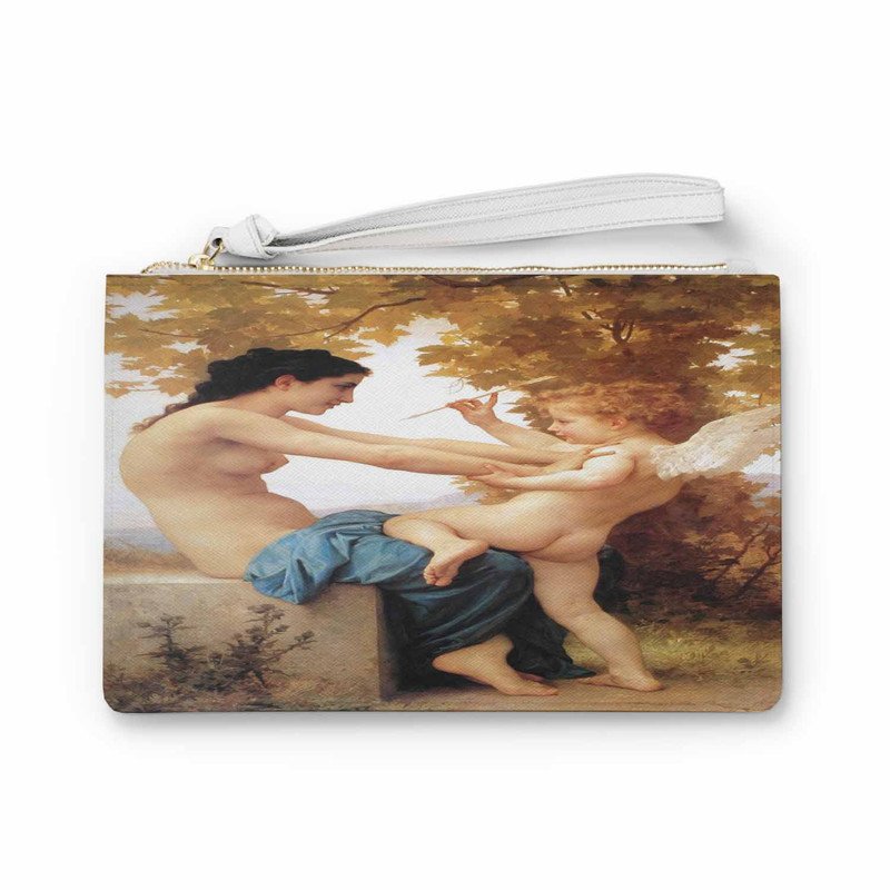 Zavstyle William Bouguereau Young Girl Defending herself against Clutch Bag