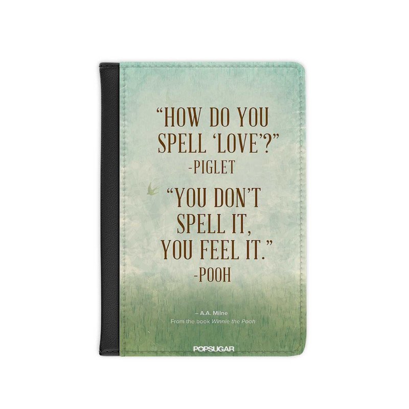 Zavstyle Winnie The Pooh QUotes Passport Cover