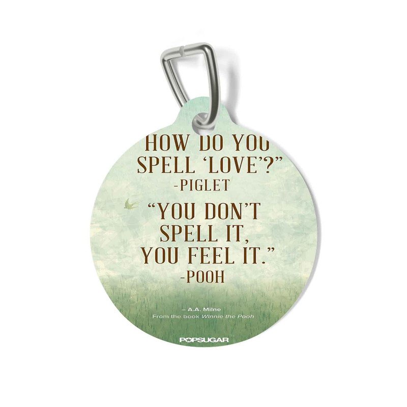 Zavstyle Winnie The Pooh QUotes Pet Tag