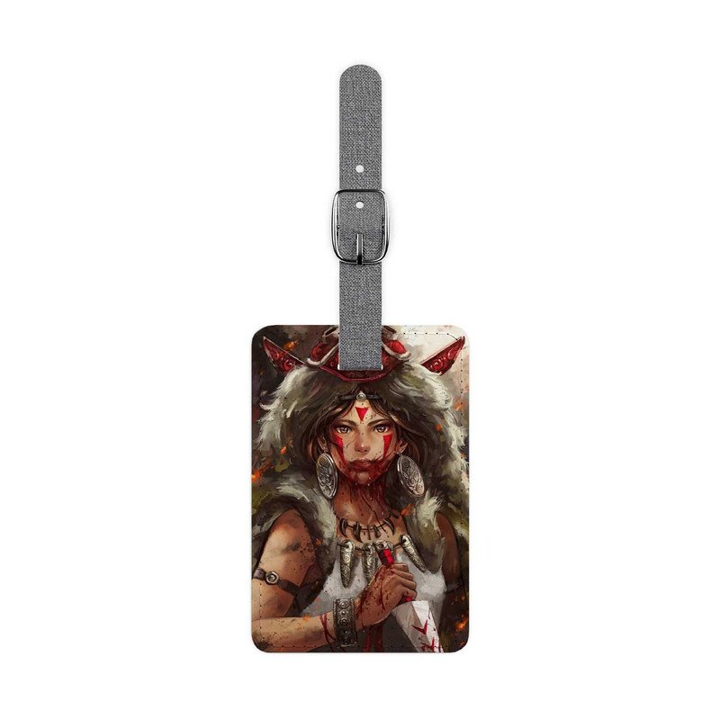 Zavstyle Wolf Warrior Mononoke Red Mask Luggage Tag