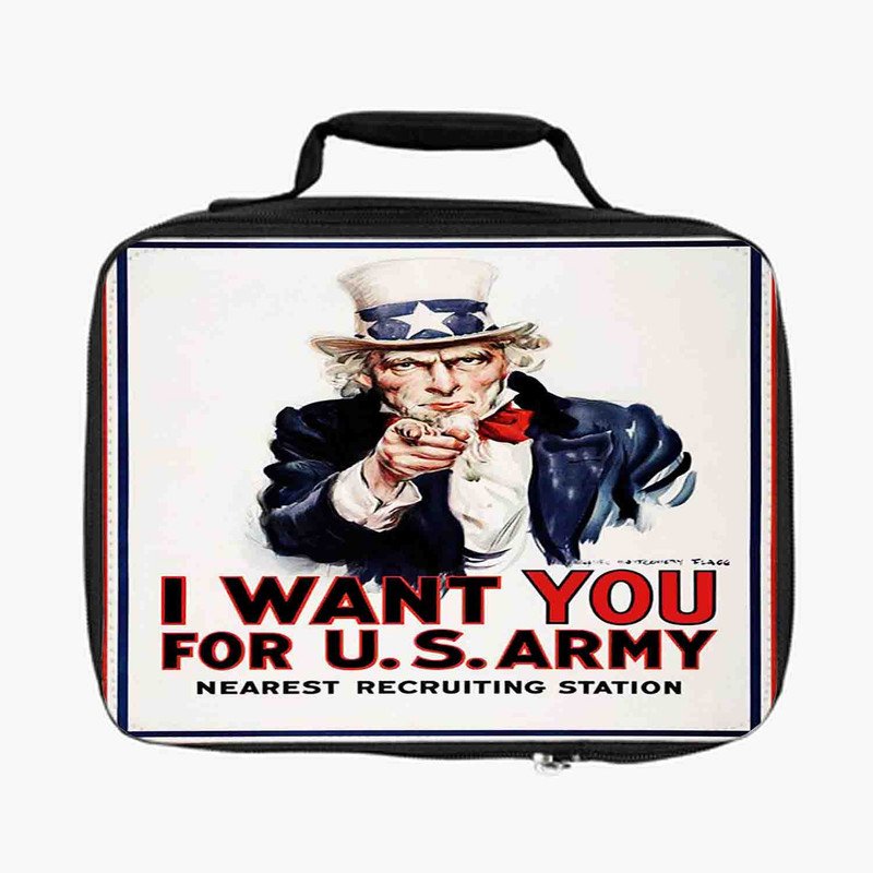 Zavstyle World War The Propaganda Lunch Bag