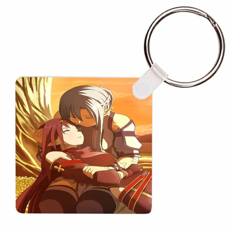 Zavstyle Yuuki and Asuna Sword Art Online Keychain