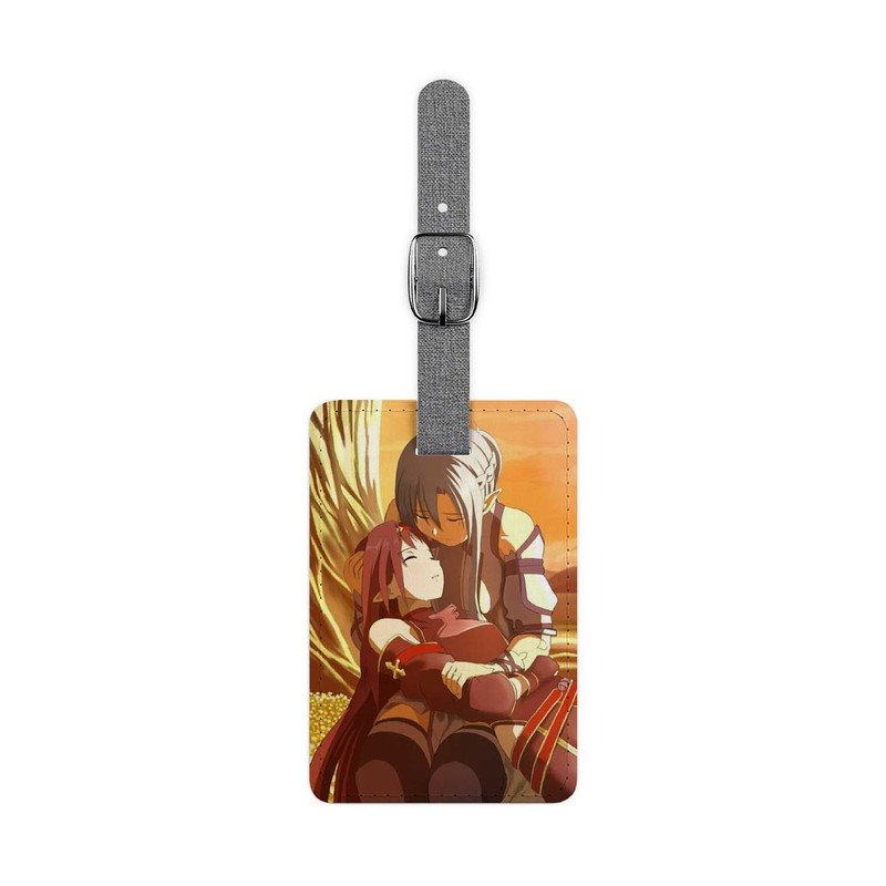 Zavstyle Yuuki and Asuna Sword Art Online Luggage Tag