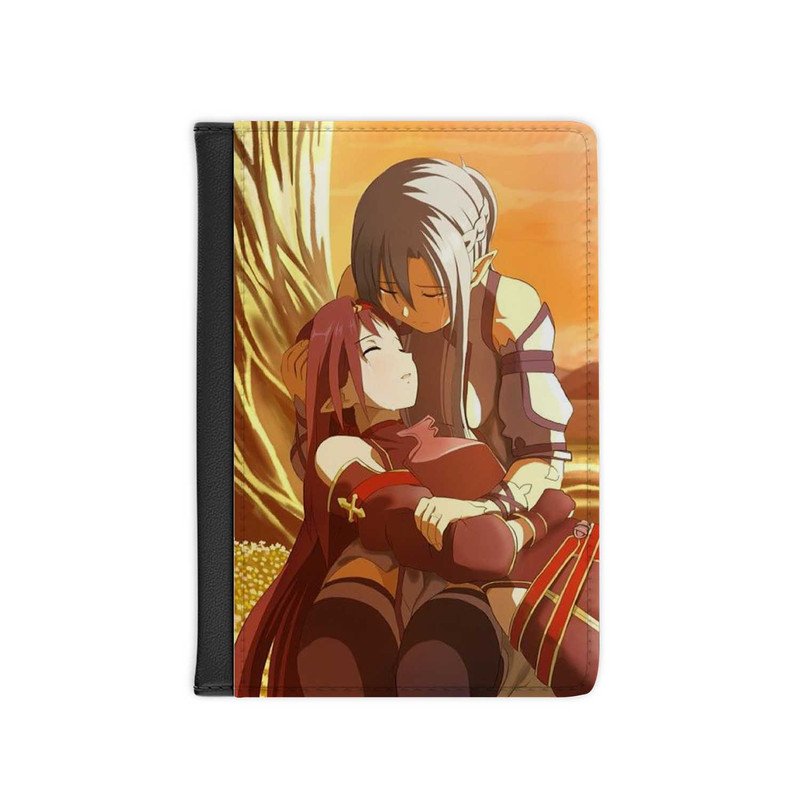 Zavstyle Yuuki and Asuna Sword Art Online Passport Cover