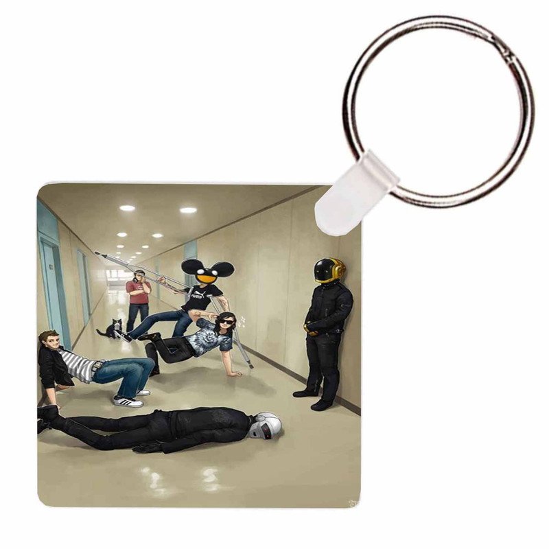 Zavstyle Zedd Skrillex Deadmau5 and Daft Punk Keychain