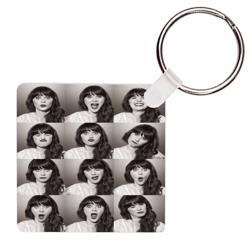 Zavstyle Zooey Deschannel Keychain