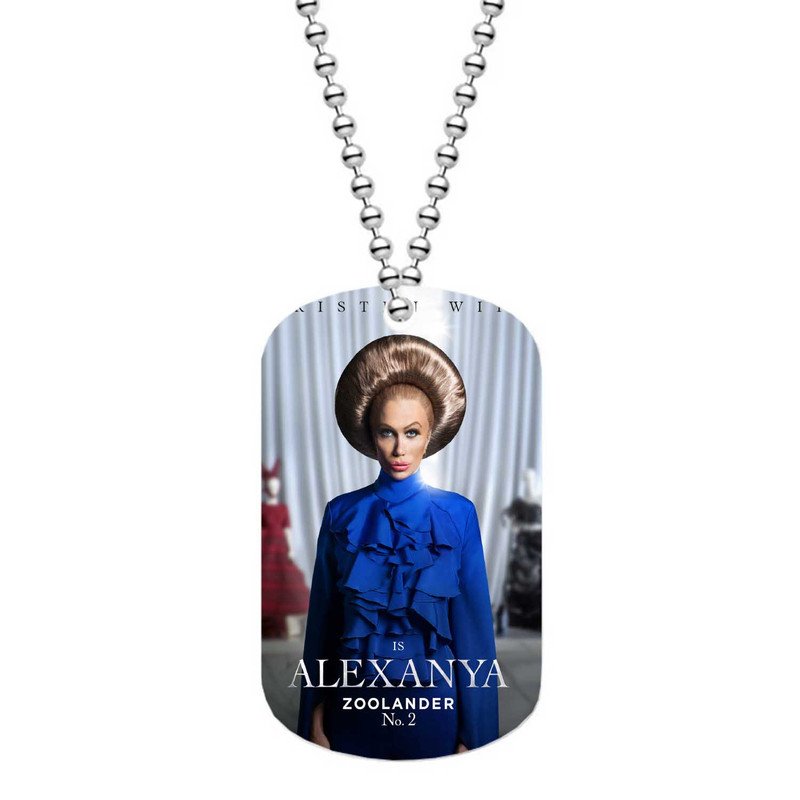 Zavstyle Zoolander 2 is Alexanya Dog Tag Military Stainless Steel