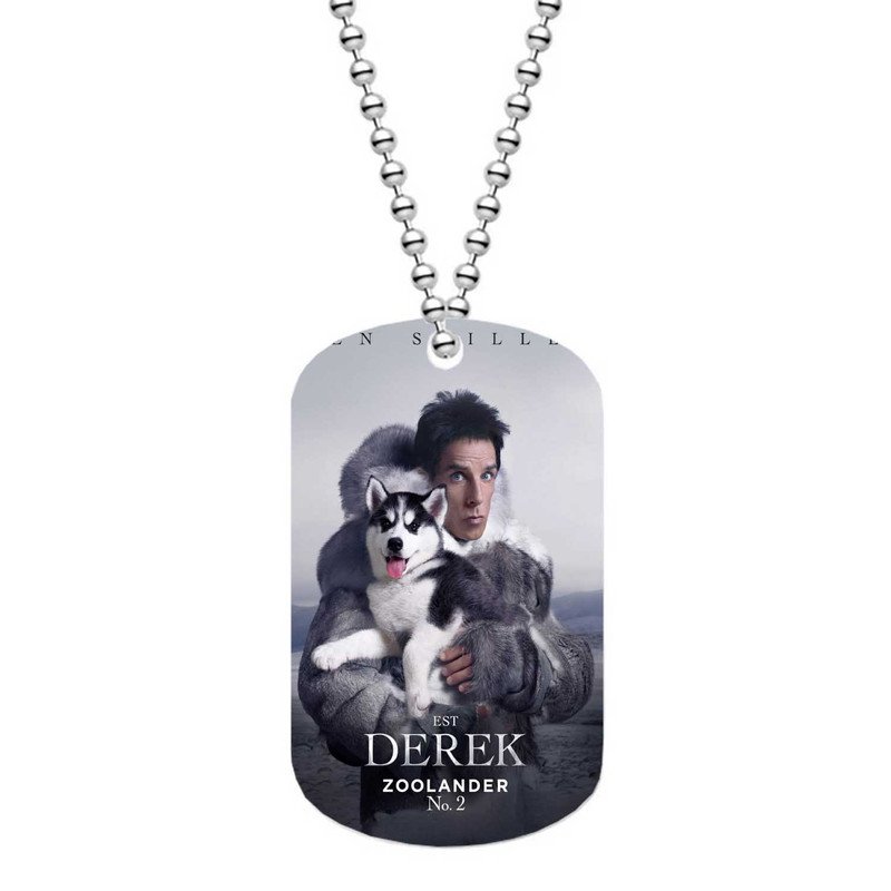 Zavstyle Zoolander 2 is Derek Dog Tag Military Stainless Steel