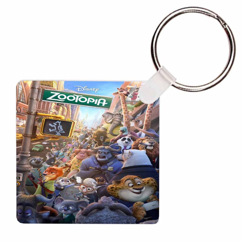Zavstyle Zootopia Print Keychain