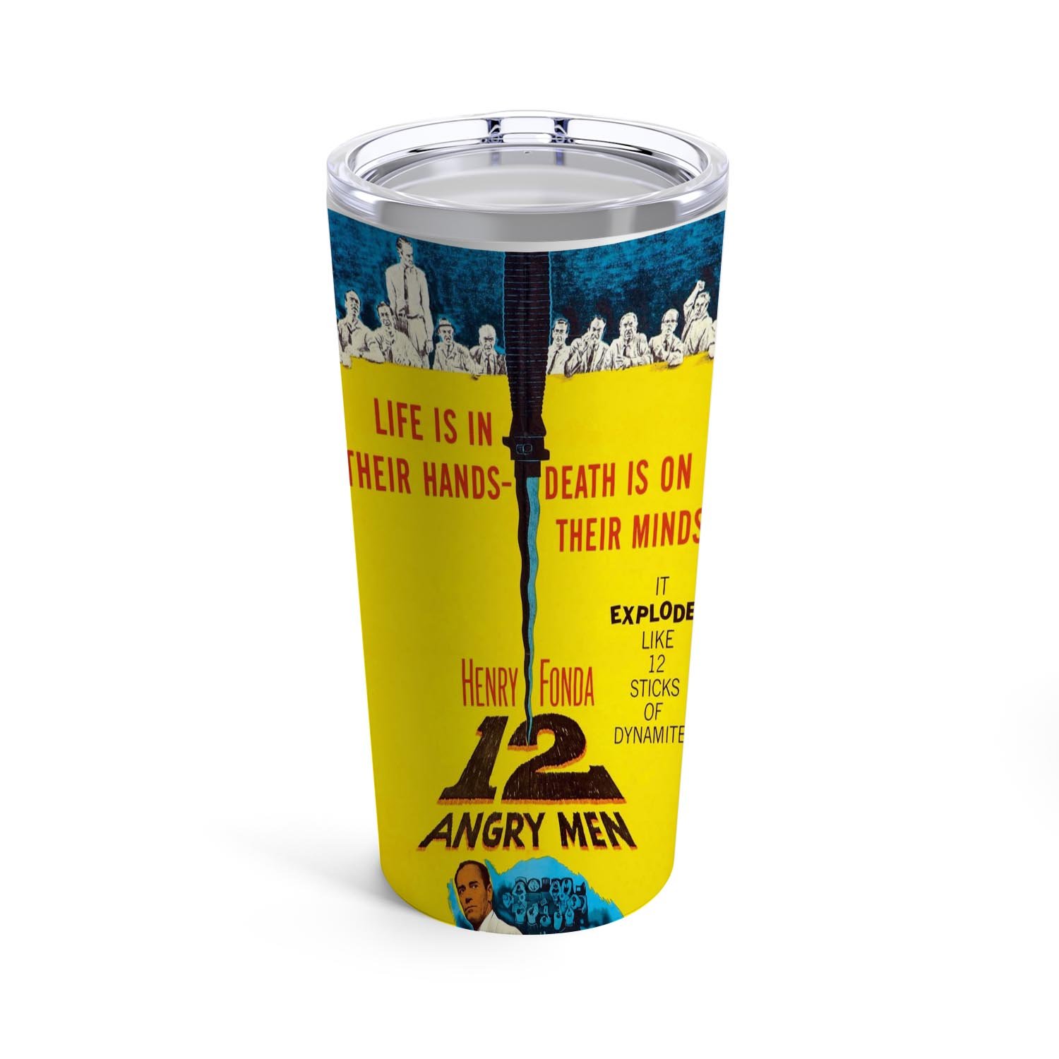 Zavstyle 12 Angry Men Yellow Tumbler Stainless Steel 20oz