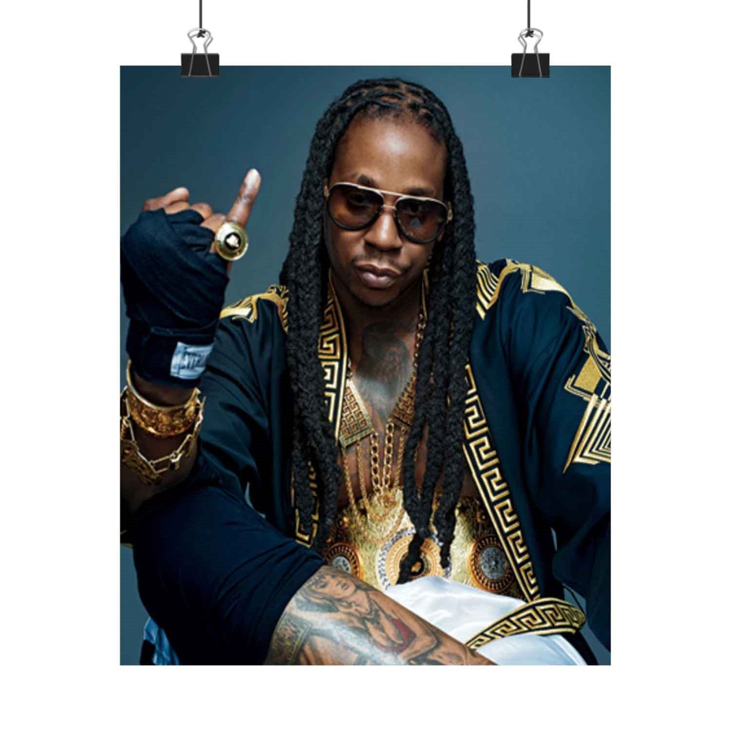 Zavstyle 2 Chainz Rap Poster Satin 210gsm Home Decor