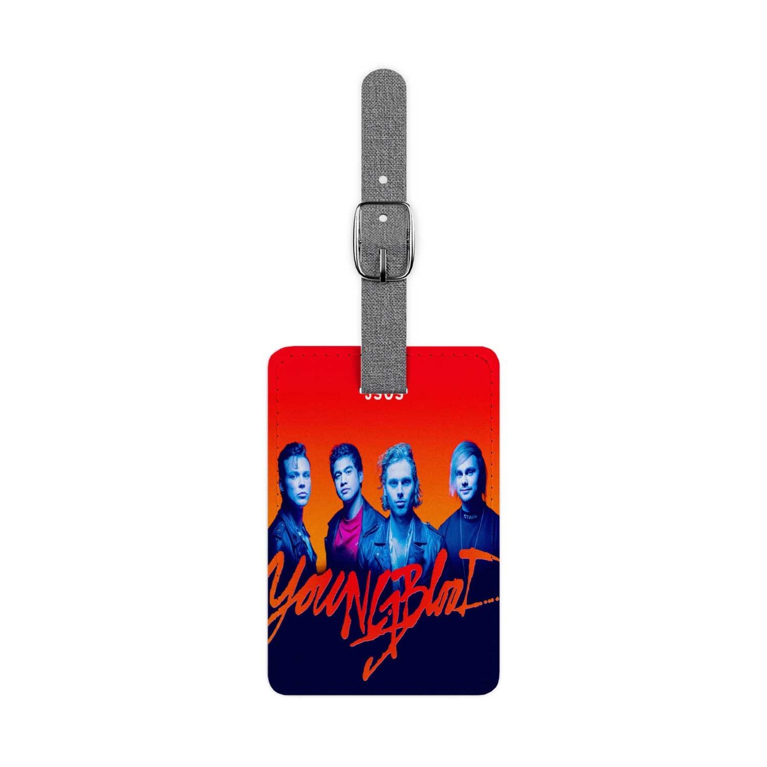 Zavstyle 5 Second of Summer Youngblood Luggage Tag Polyester Saffiano