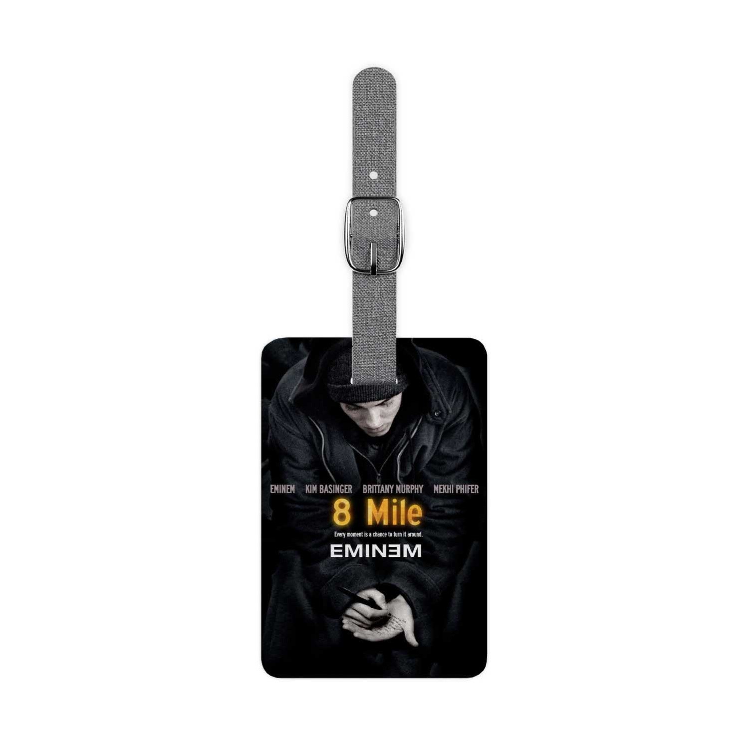 Zavstyle 8 Mile Eminem Luggage Tag Polyester Saffiano