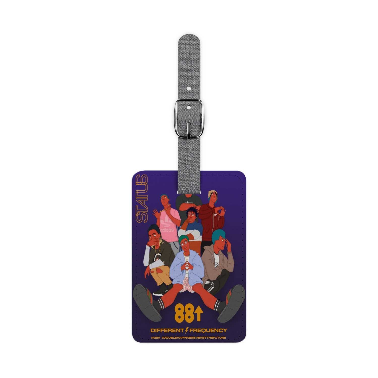 Zavstyle 88rising Luggage Tag Polyester Saffiano