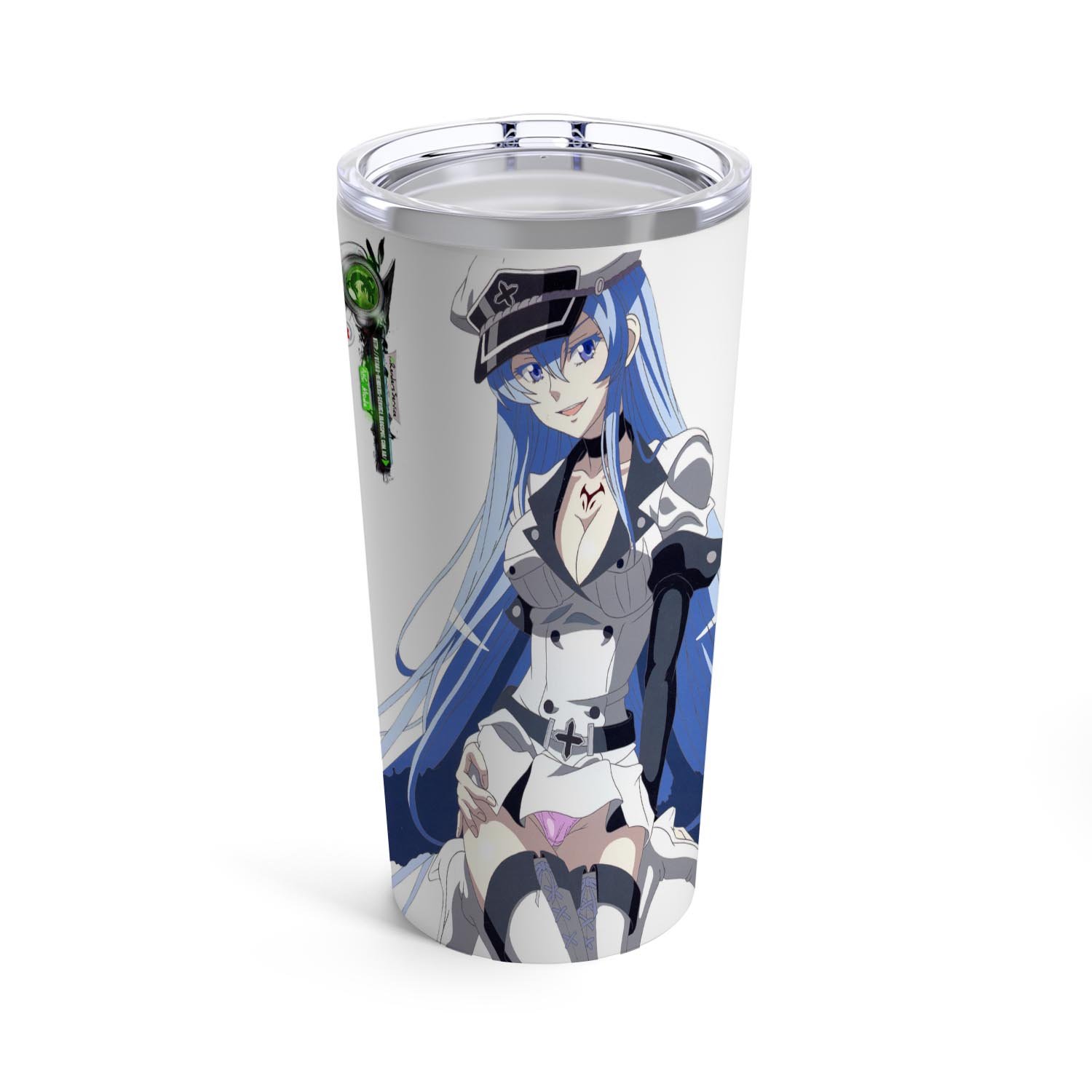 Zavstyle Akame Ga KILL Blue Esdeath Sexy Pose Tumbler Stainless Steel 20oz