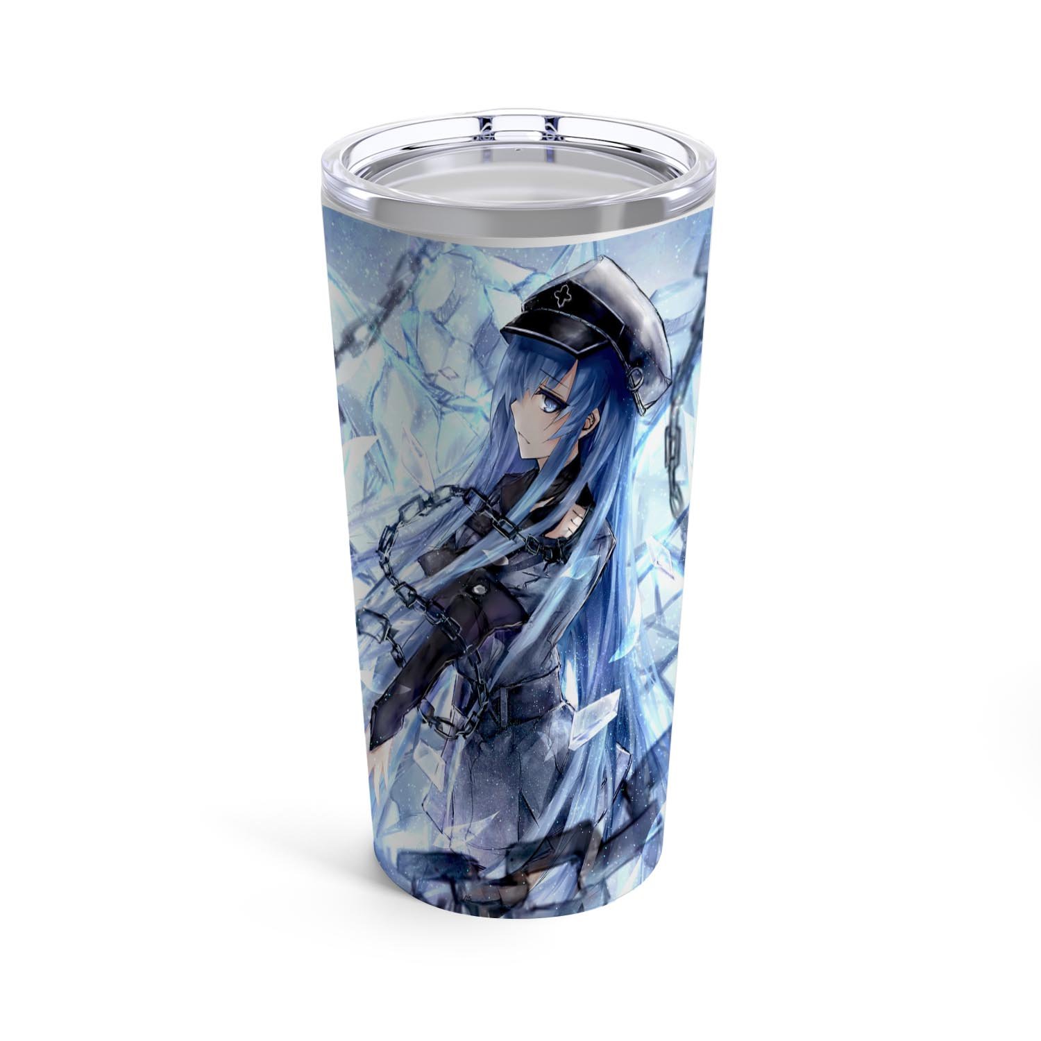 Zavstyle Akame Ga KILL Blue Esdeath Tumbler Stainless Steel 20oz