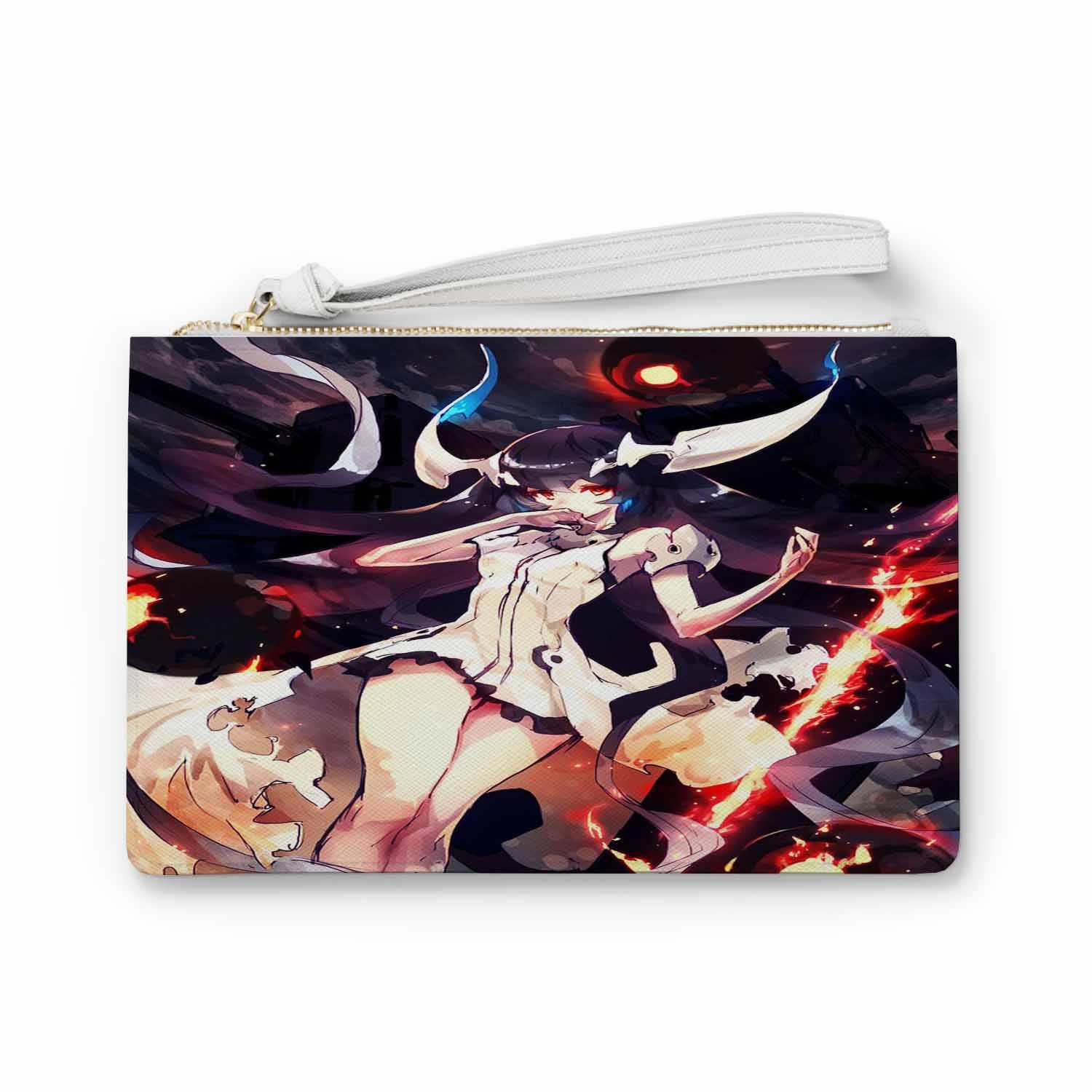 Zavstyle Anchorage Water Demon Clutch Bag PU Faux Leather