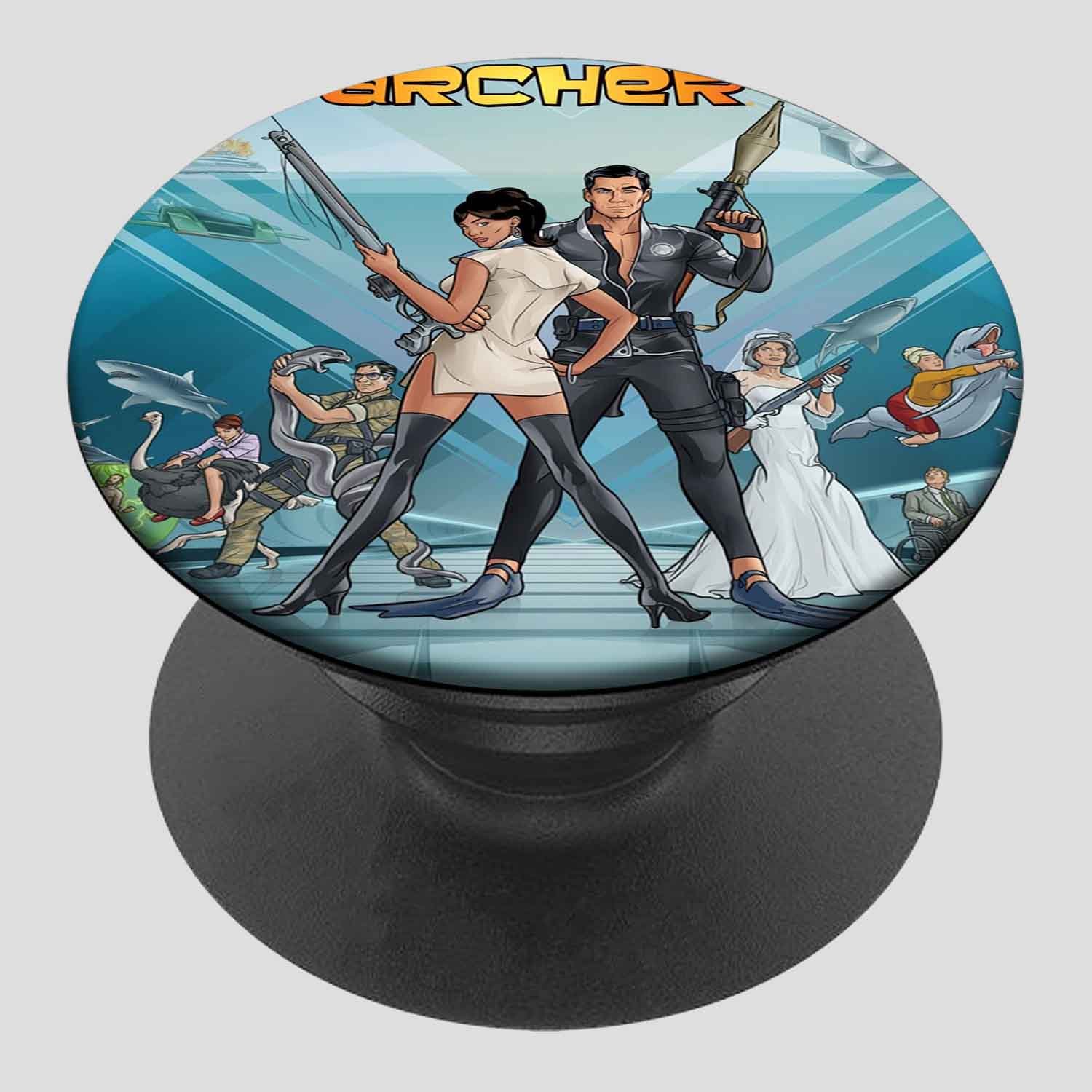 Zavstyle Archer Art Pop able Phone Stands Phone Grip