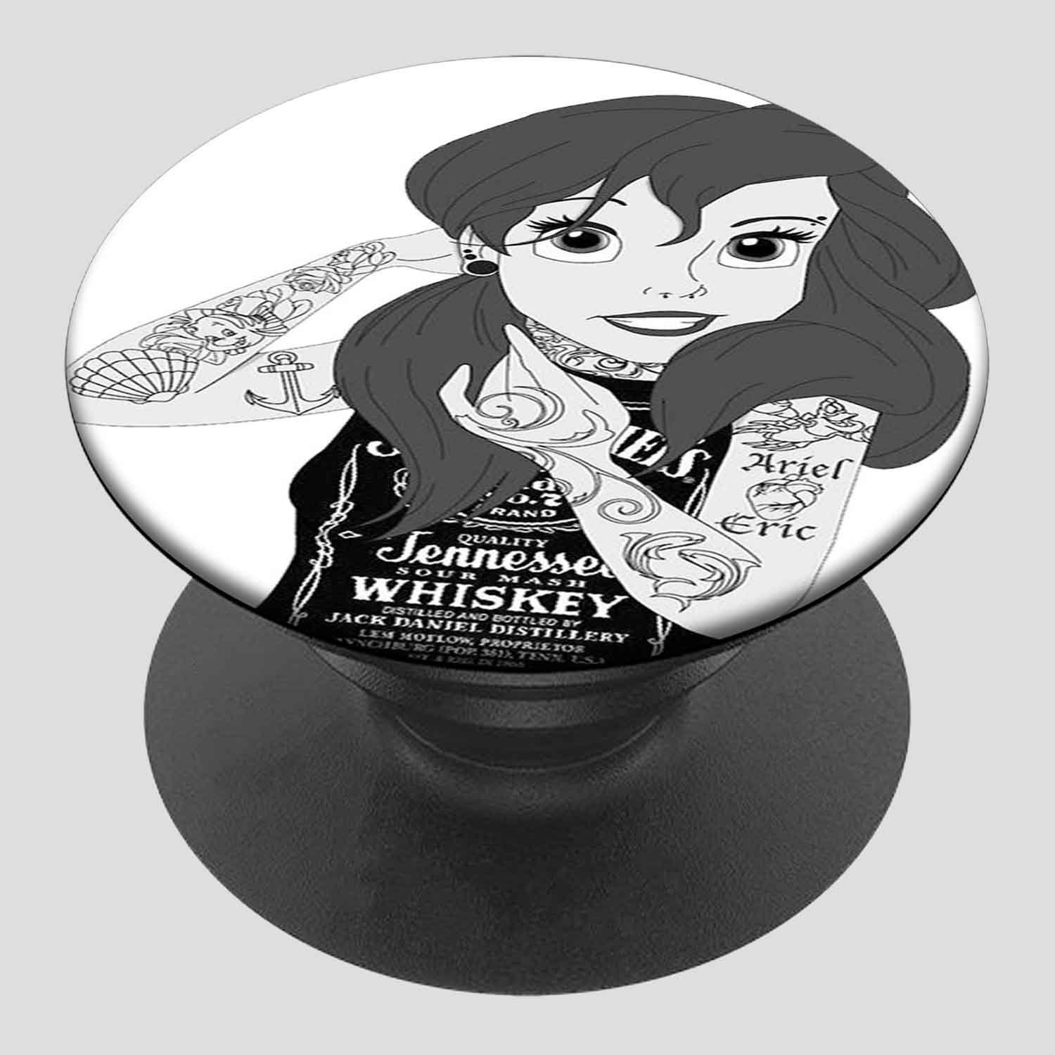 Zavstyle Ariel Goth Punk Disney The Little Mermaid Pop able Phone Stands Phone Grip