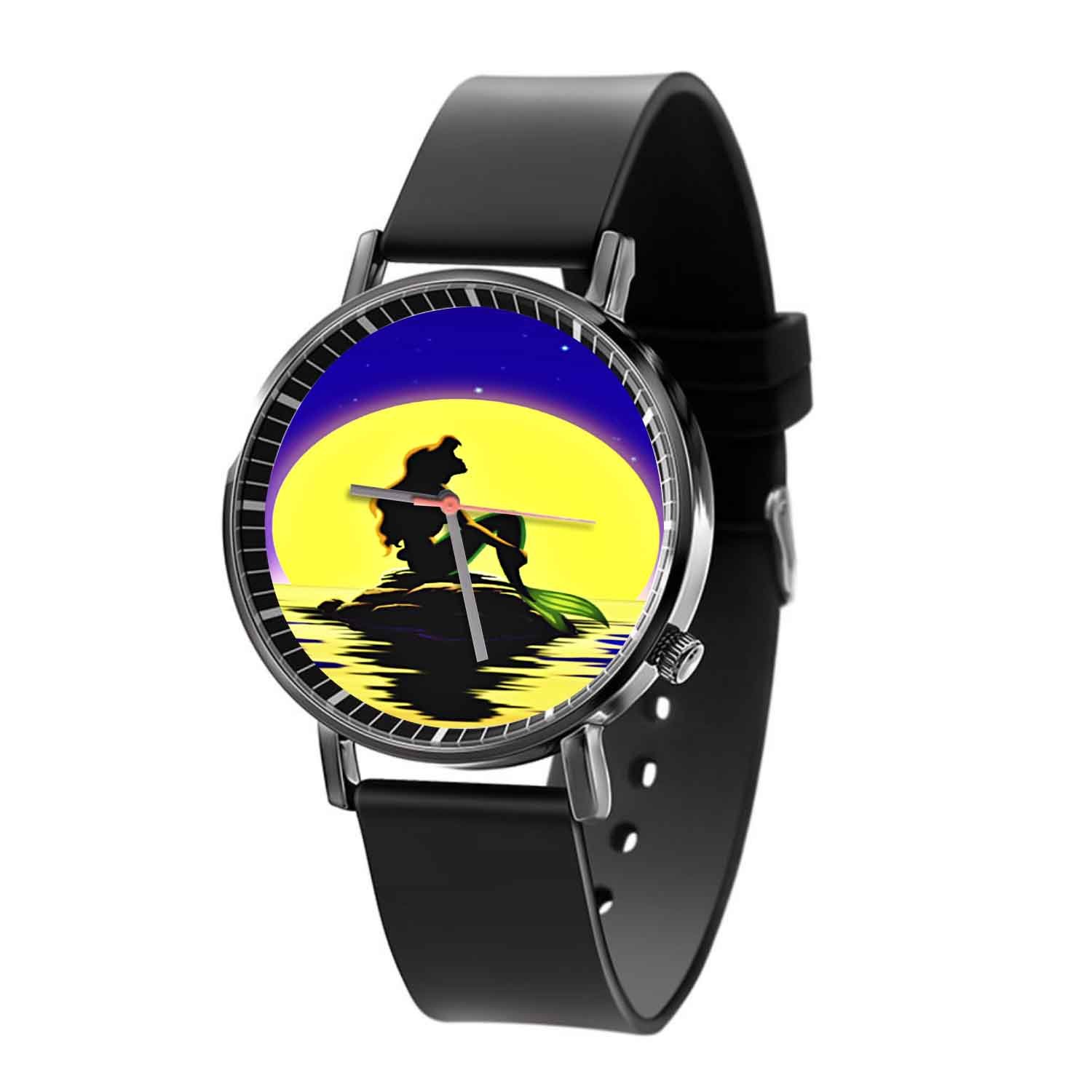 Zavstyle Ariel The Little Mermaid Looking Moon Quartz Watch With Gift Box