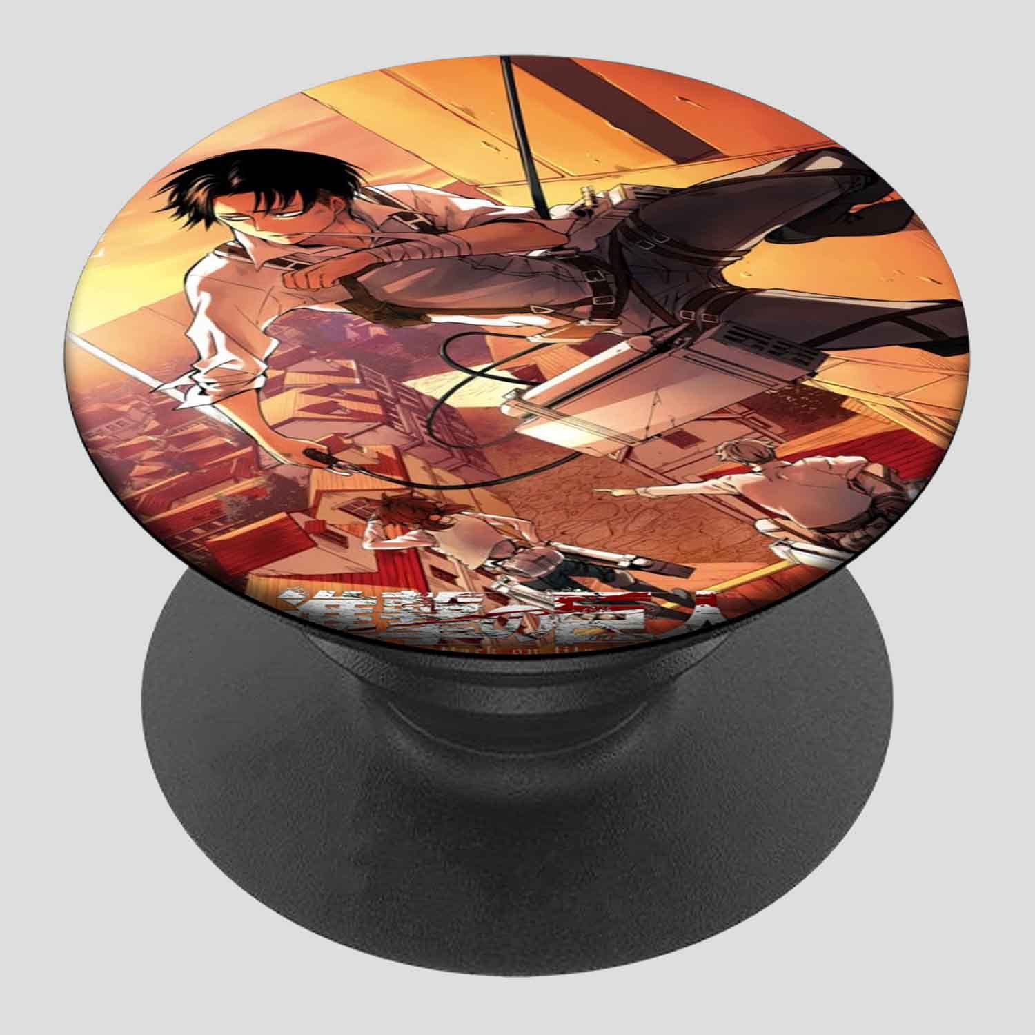 Zavstyle Attack on Titan Levi Pop able Phone Stands Phone Grip