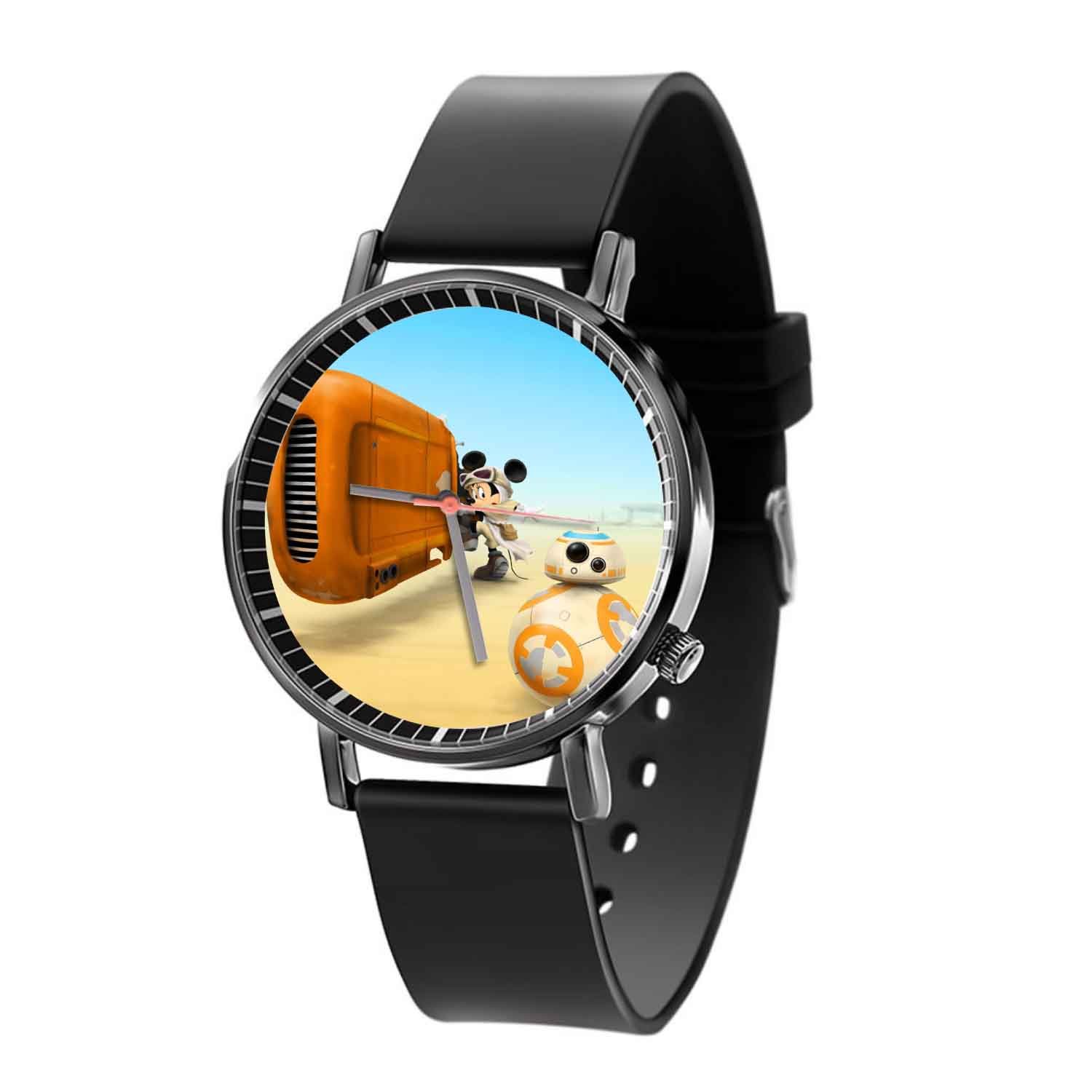 Zavstyle BB8 and Minnie Mouse Star Wars The Force Awakens Droid Quartz Watch With Gift Box