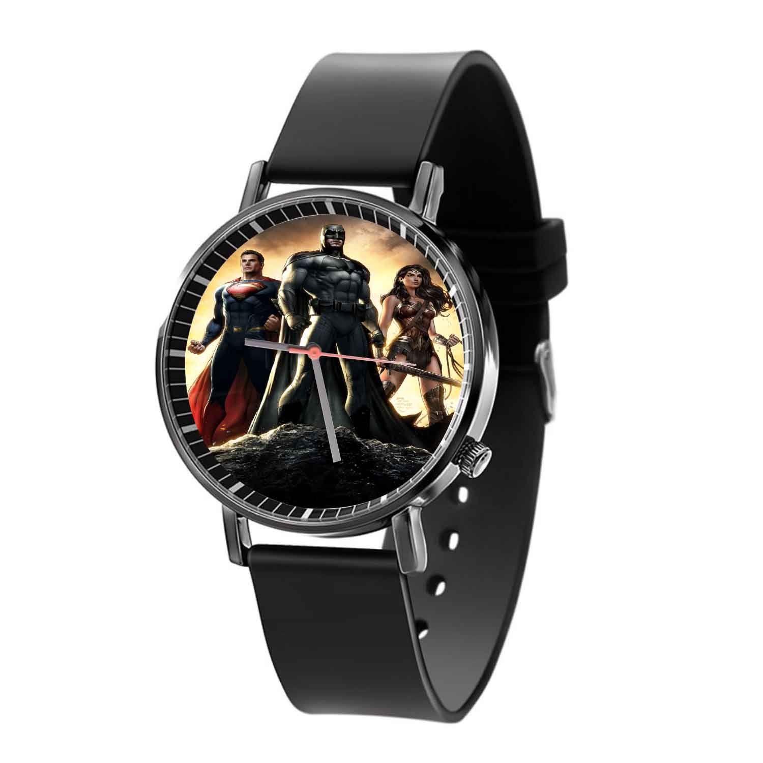 Zavstyle Batman Superman Wonder Woman Superheroes Quartz Watch With Gift Box