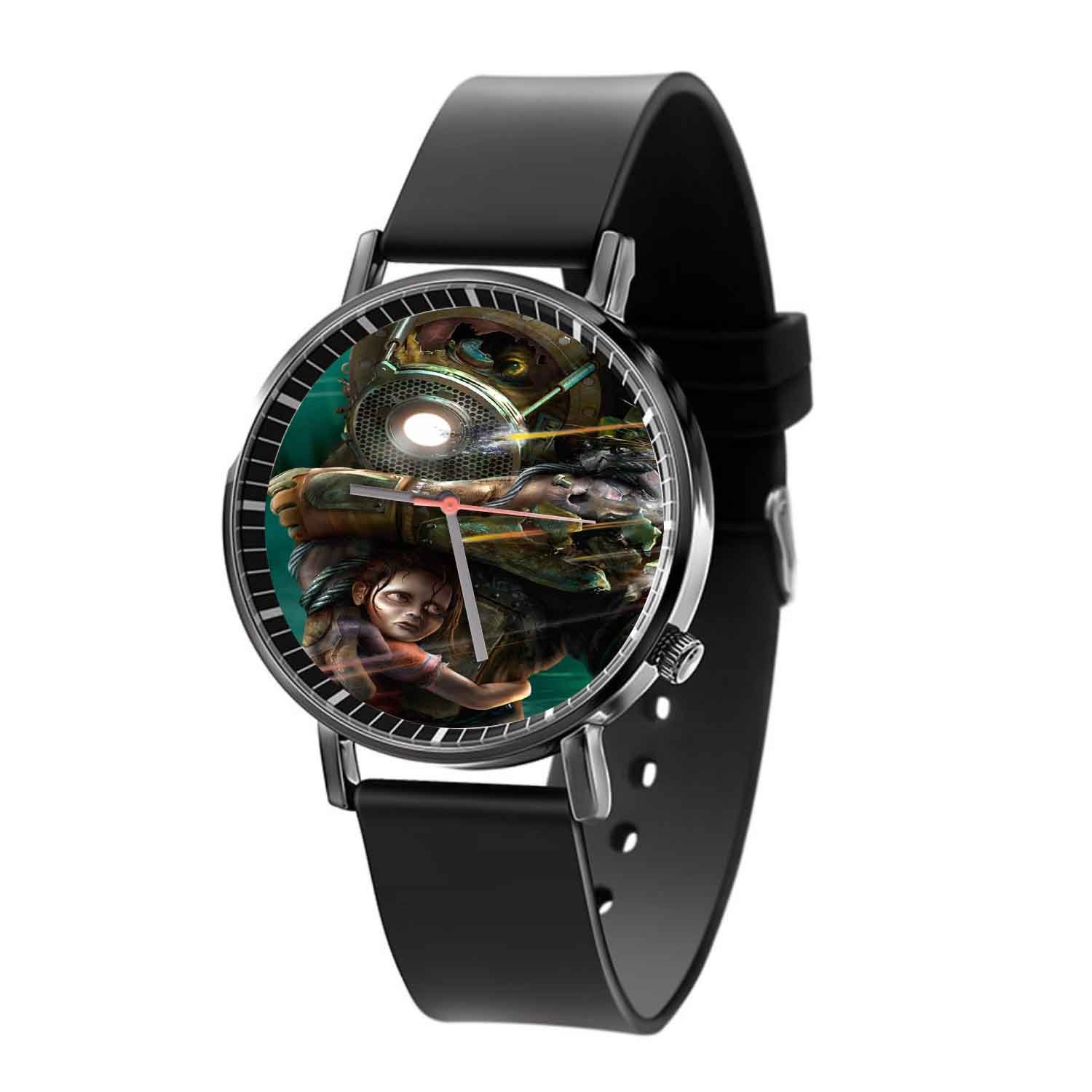 Zavstyle Bioshock Big Daddy Protecting Little Sister Quartz Watch With Gift Box