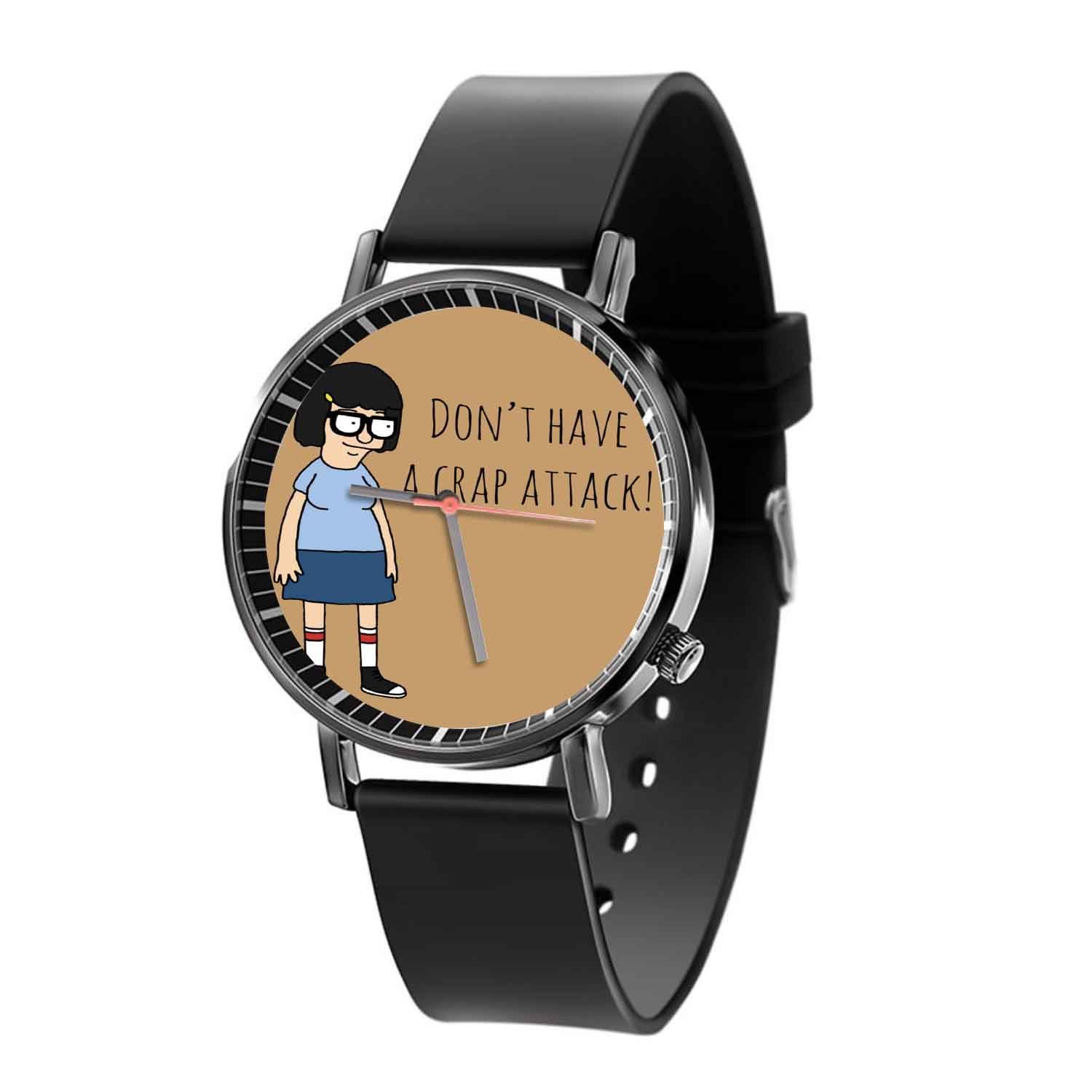 Zavstyle Bobs Burgers Tina Belcher Quotes Quartz Watch With Gift Box