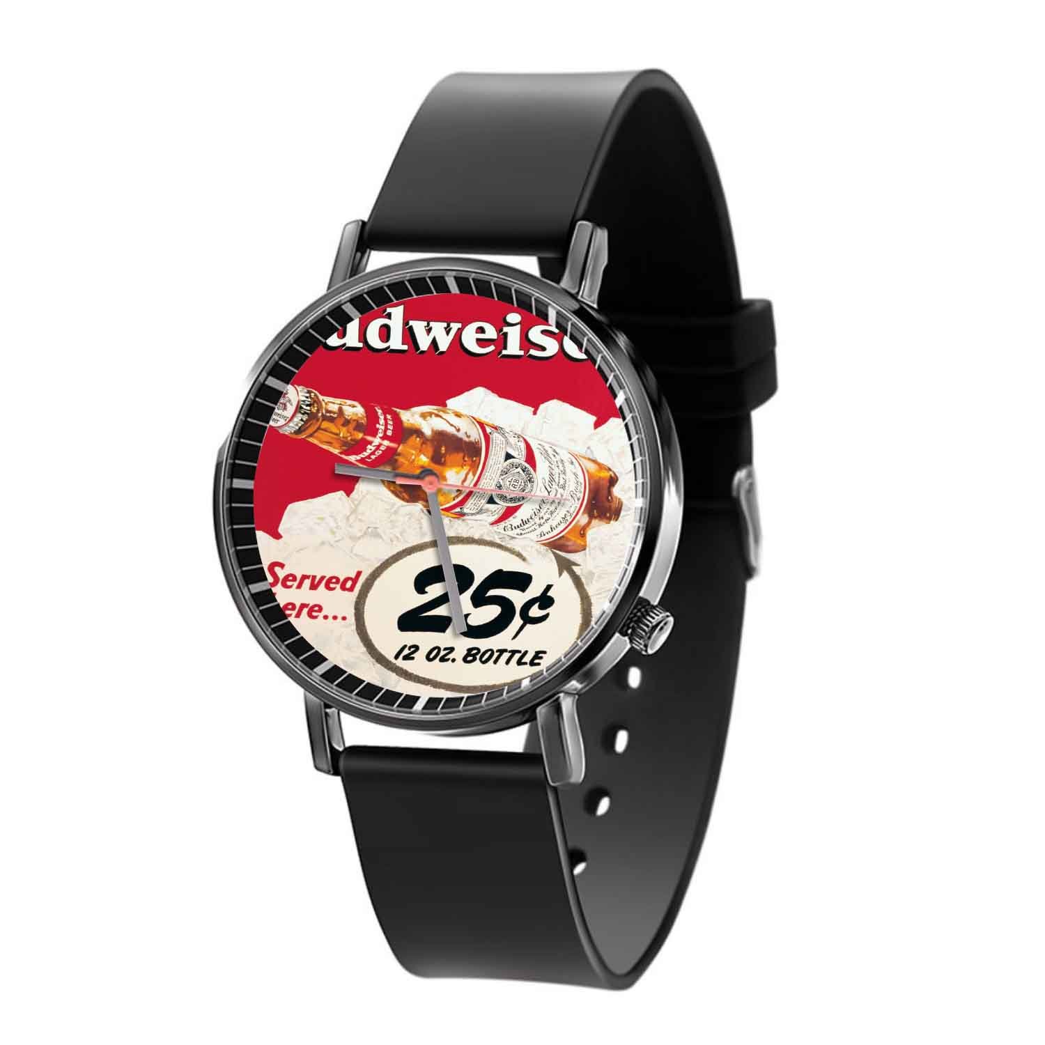 Zavstyle Budweiser Served Here Quartz Watch With Gift Box