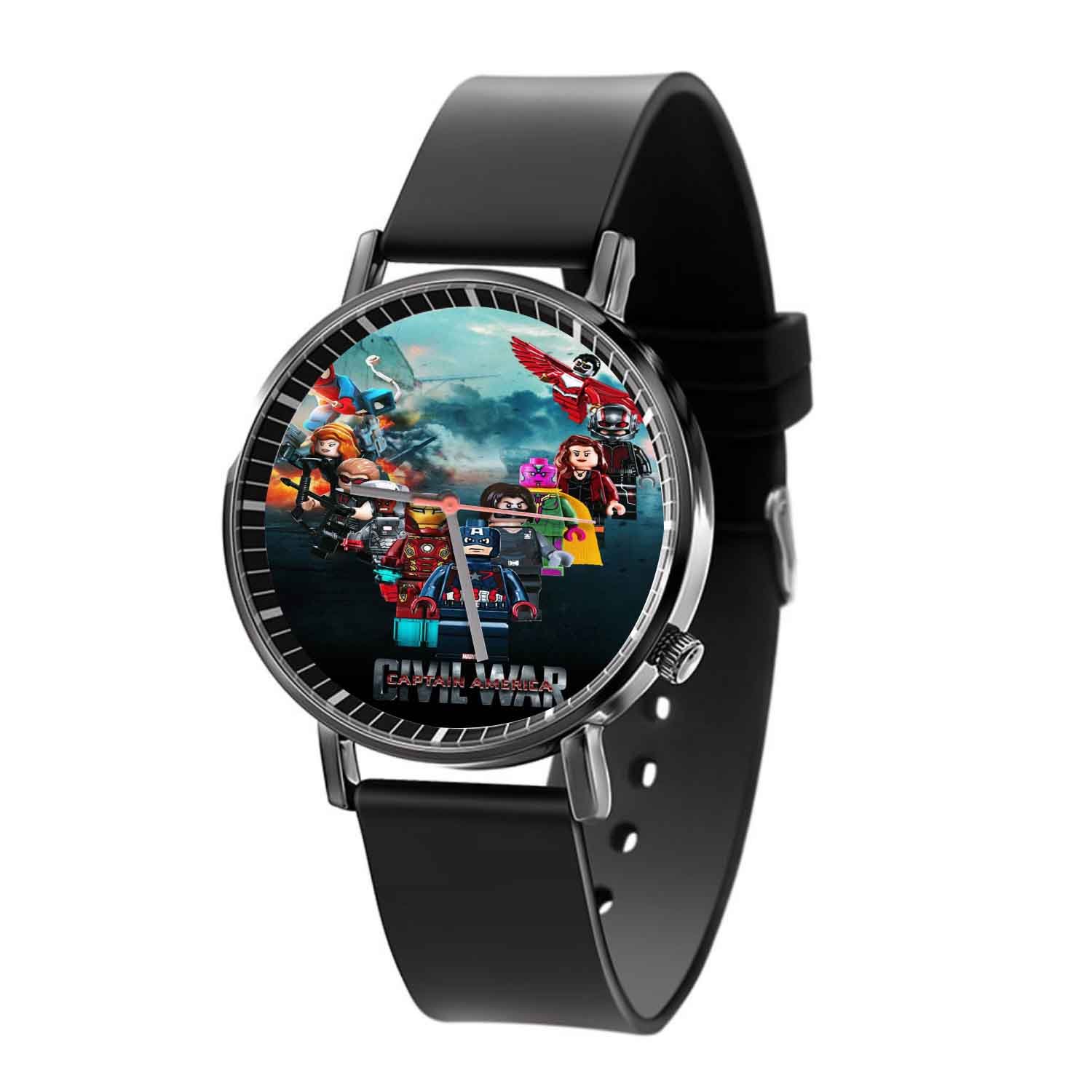Zavstyle Captain America Civil War Lego Quartz Watch With Gift Box