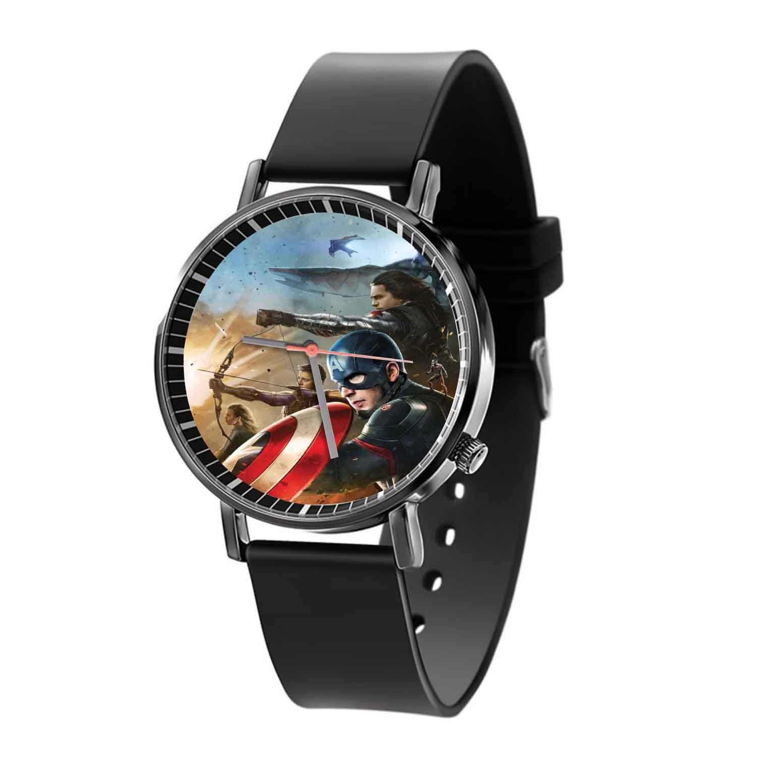 Zavstyle Captain America Team Civil War Marvel Quartz Watch With Gift Box