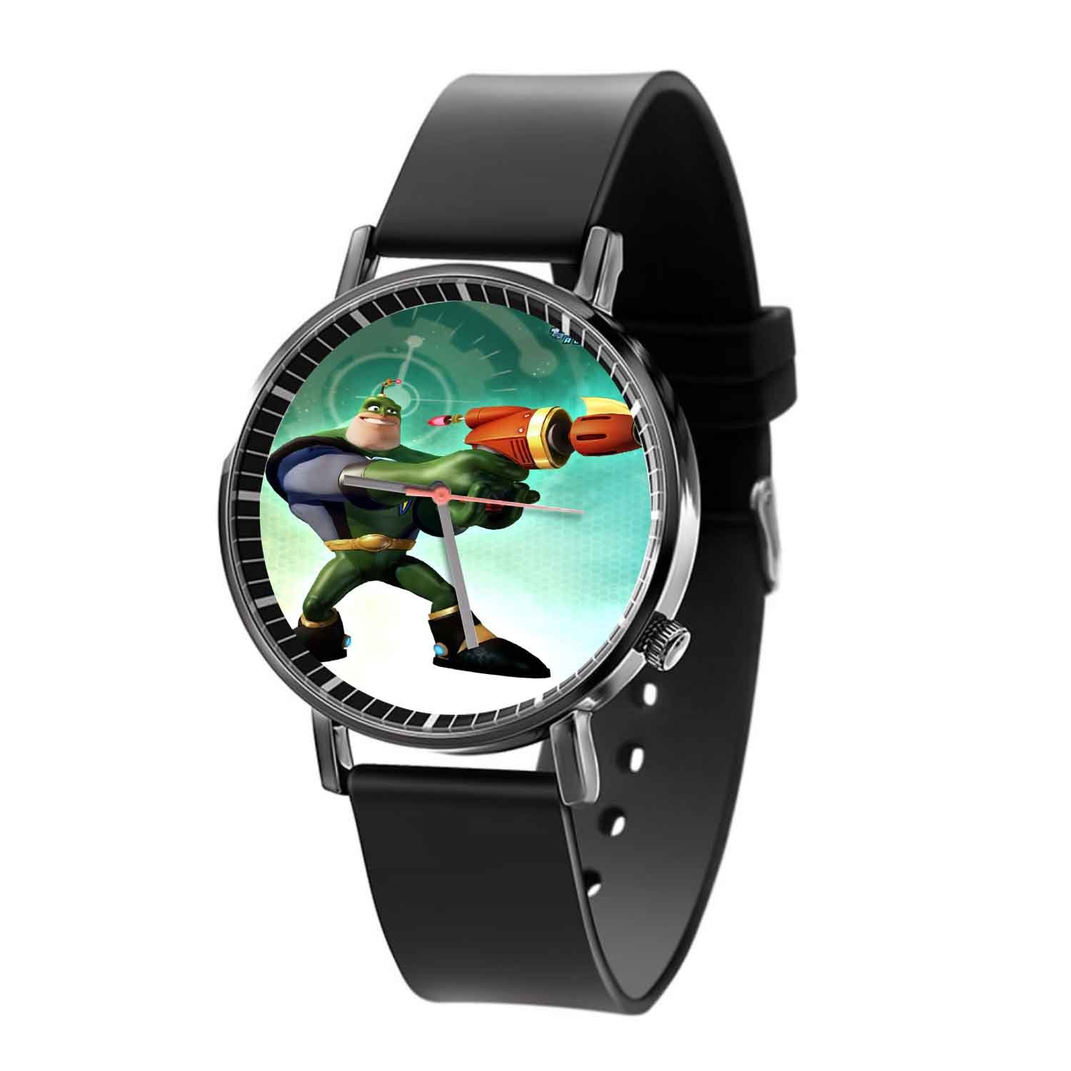 Zavstyle Captain Qwark Ratchet Clank Quartz Watch With Gift Box