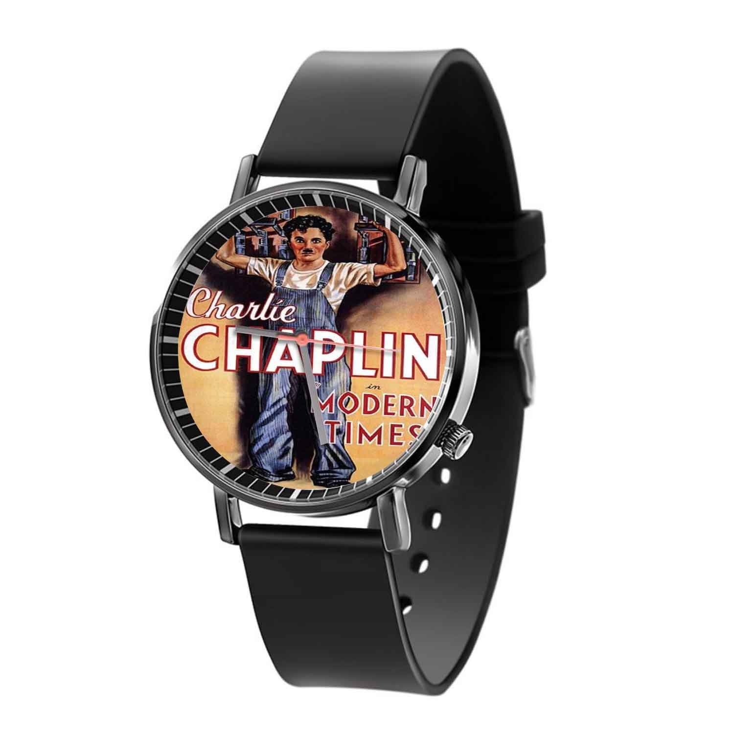 Zavstyle Charlie Chaplin Modern Times Great Quartz Watch With Gift Box