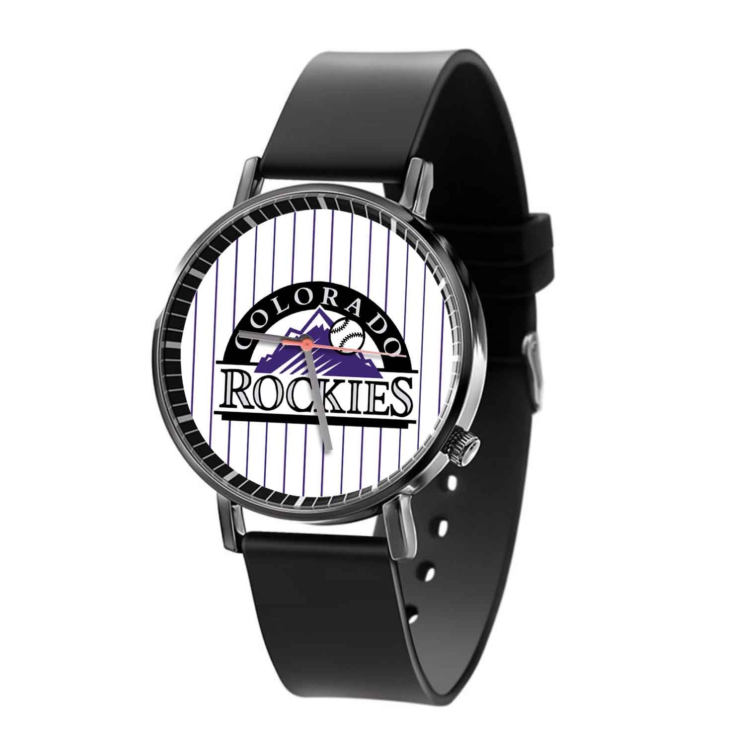 Zavstyle Colorado Rockies MLB Quartz Watch With Gift Box