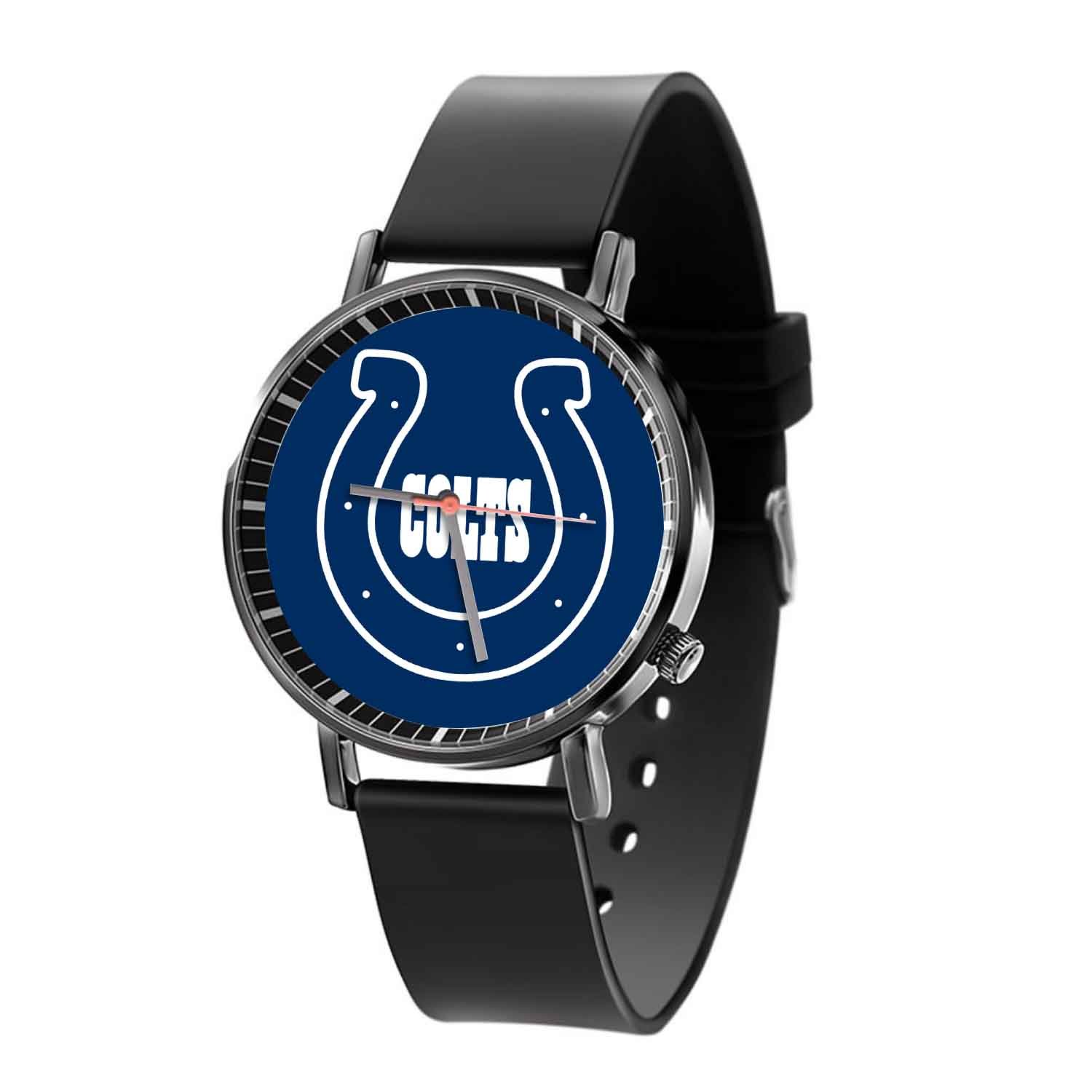 Zavstyle Indianapolis Colts NFL Art Quartz Watch With Gift Box