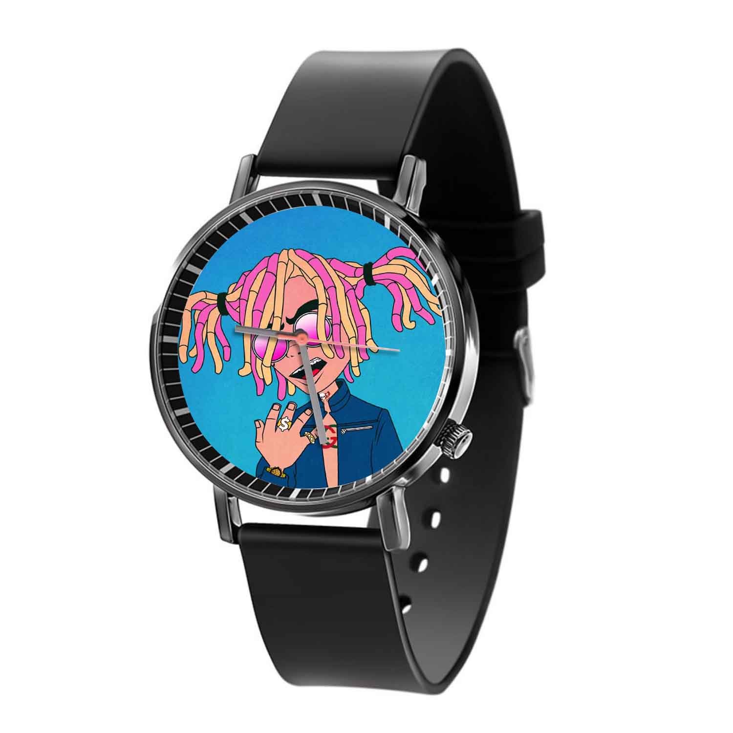 Zavstyle Lil Pump Gucci Gang Art Quartz Watch With Gift Box