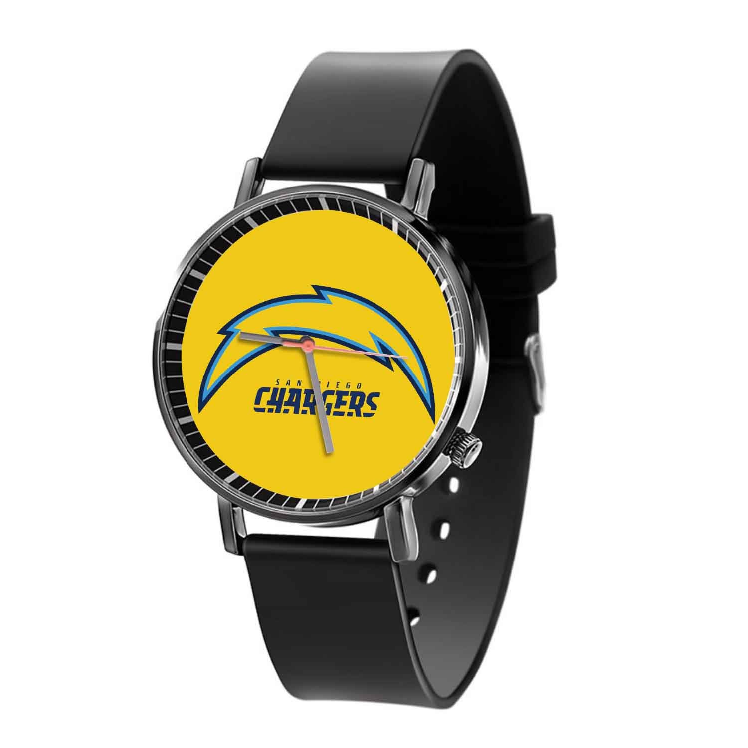 Zavstyle Los Angeles Chargers NFL Art Quartz Watch With Gift Box