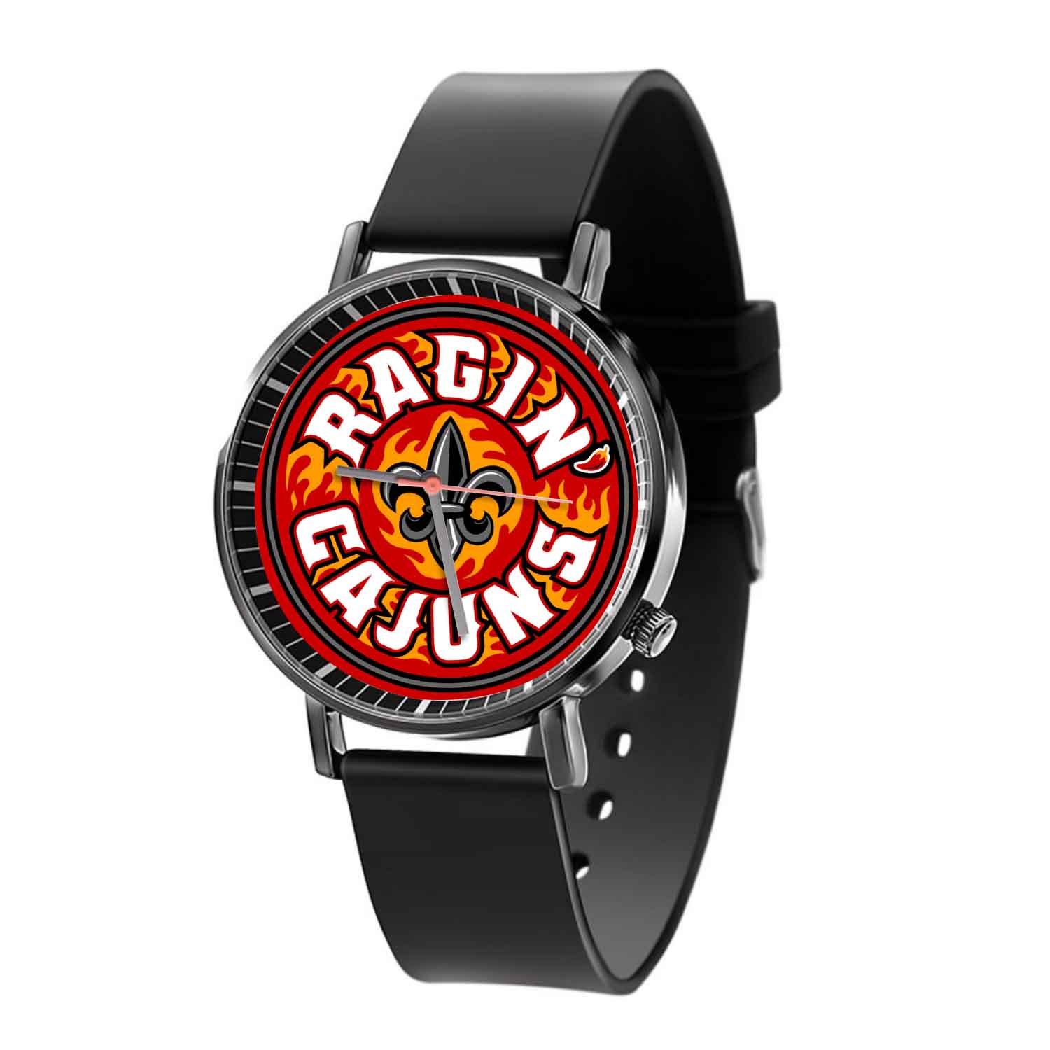 Zavstyle Louisiana Lafayette Ragin Cajuns Quartz Watch With Gift Box