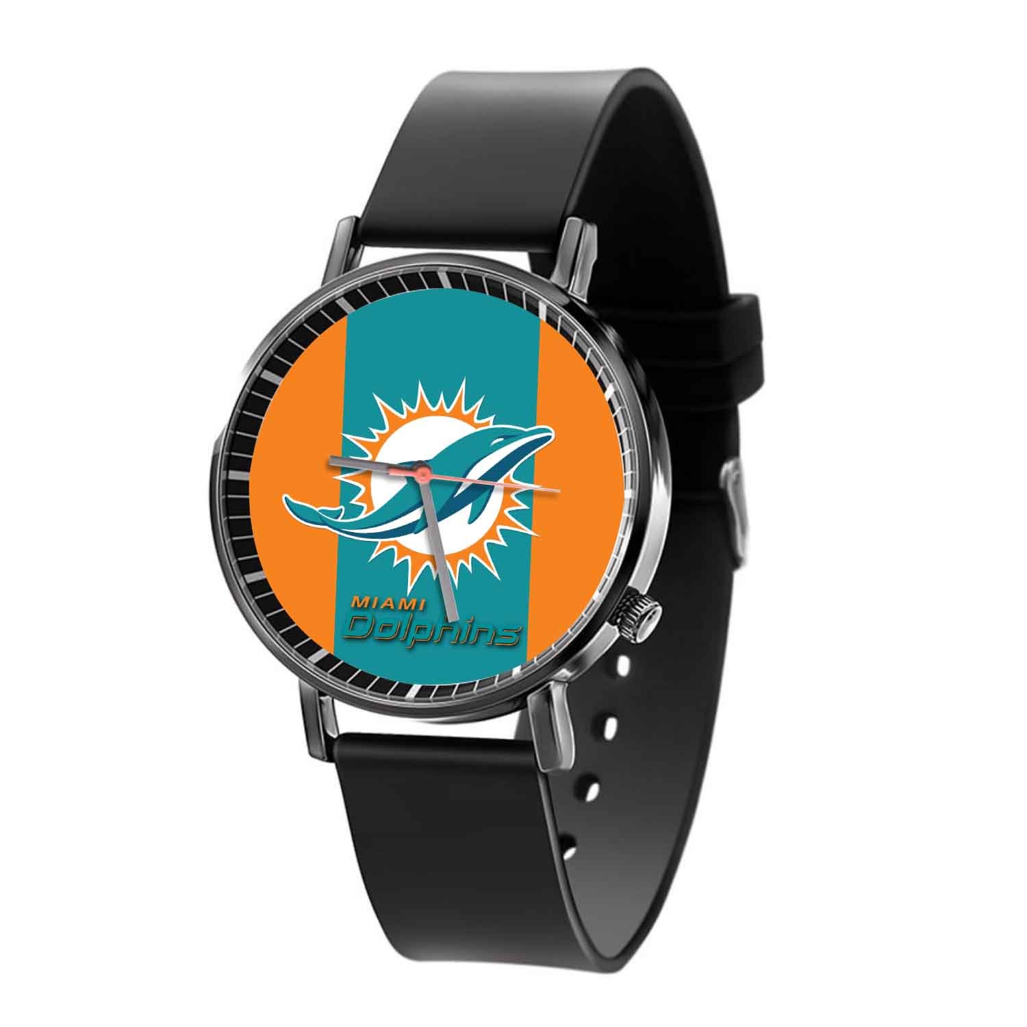 Zavstyle Miami Dolphins NFL Quartz Watch With Gift Box