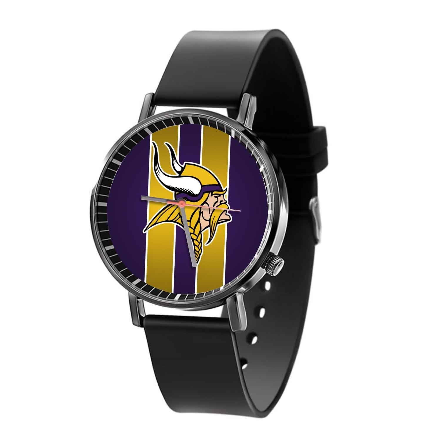 Zavstyle Minnesota Vikings NFL Art Quartz Watch With Gift Box
