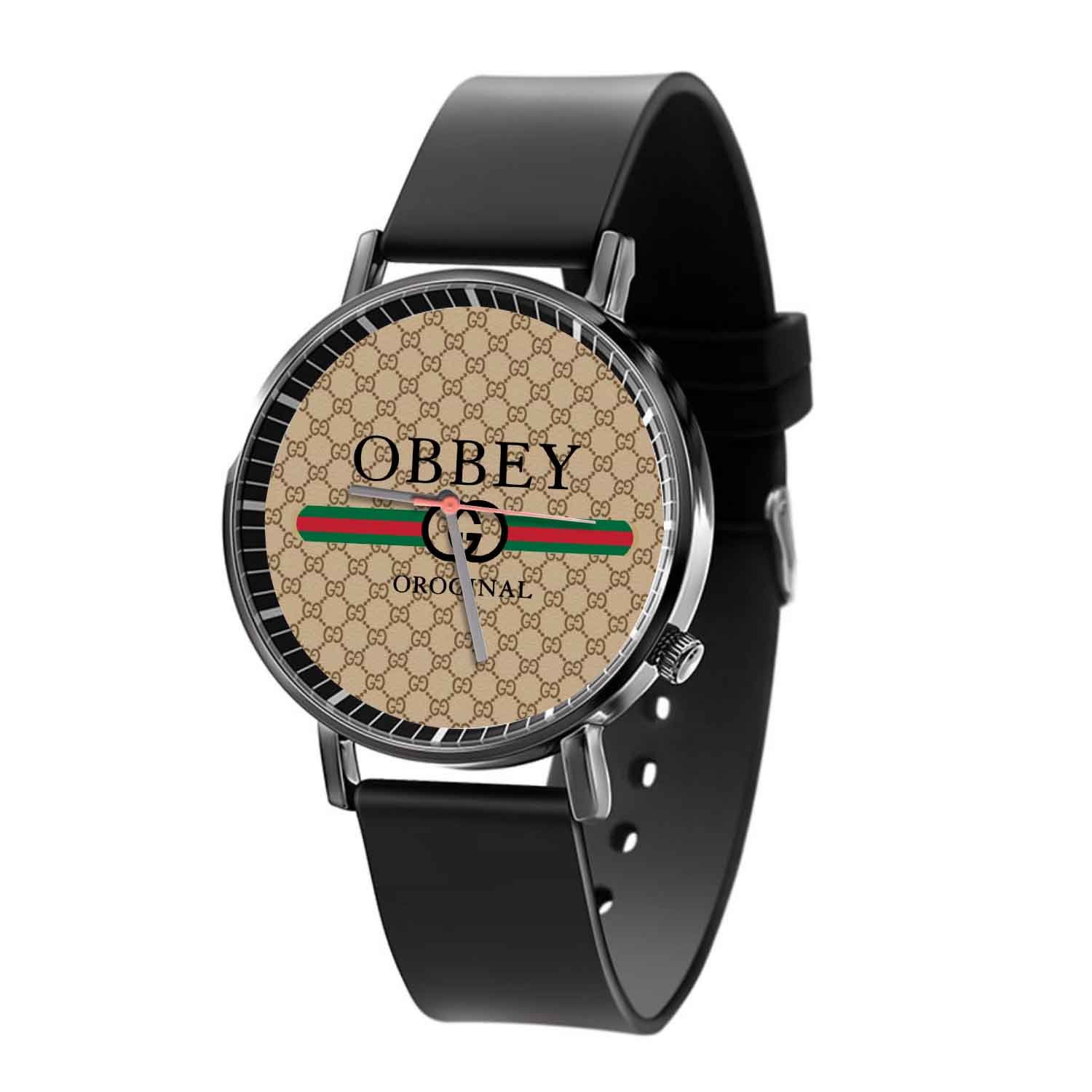 Zavstyle Obey Gucci Original Quartz Watch With Gift Box