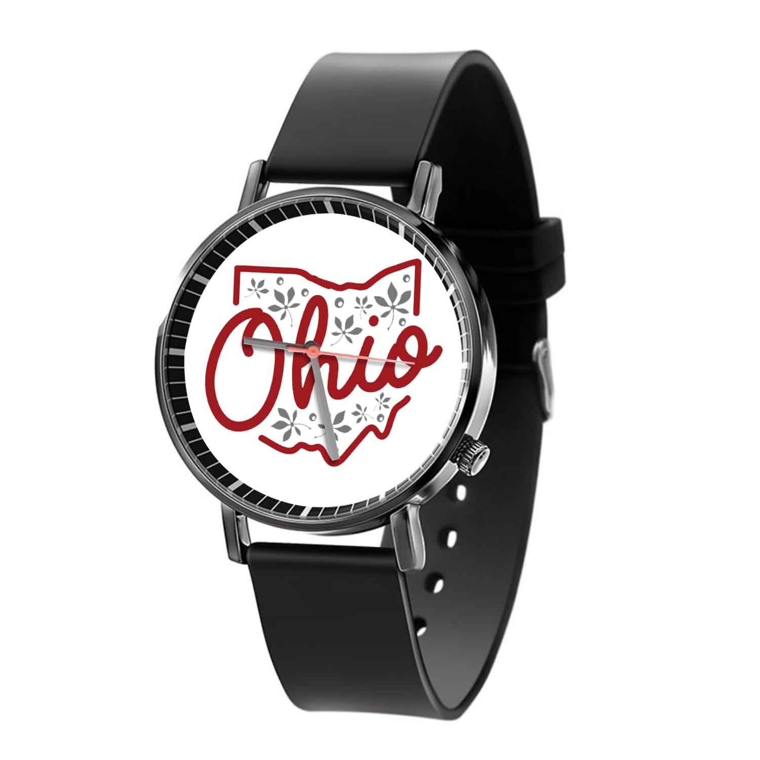 Zavstyle Ohio State Buckeye Quartz Watch With Gift Box
