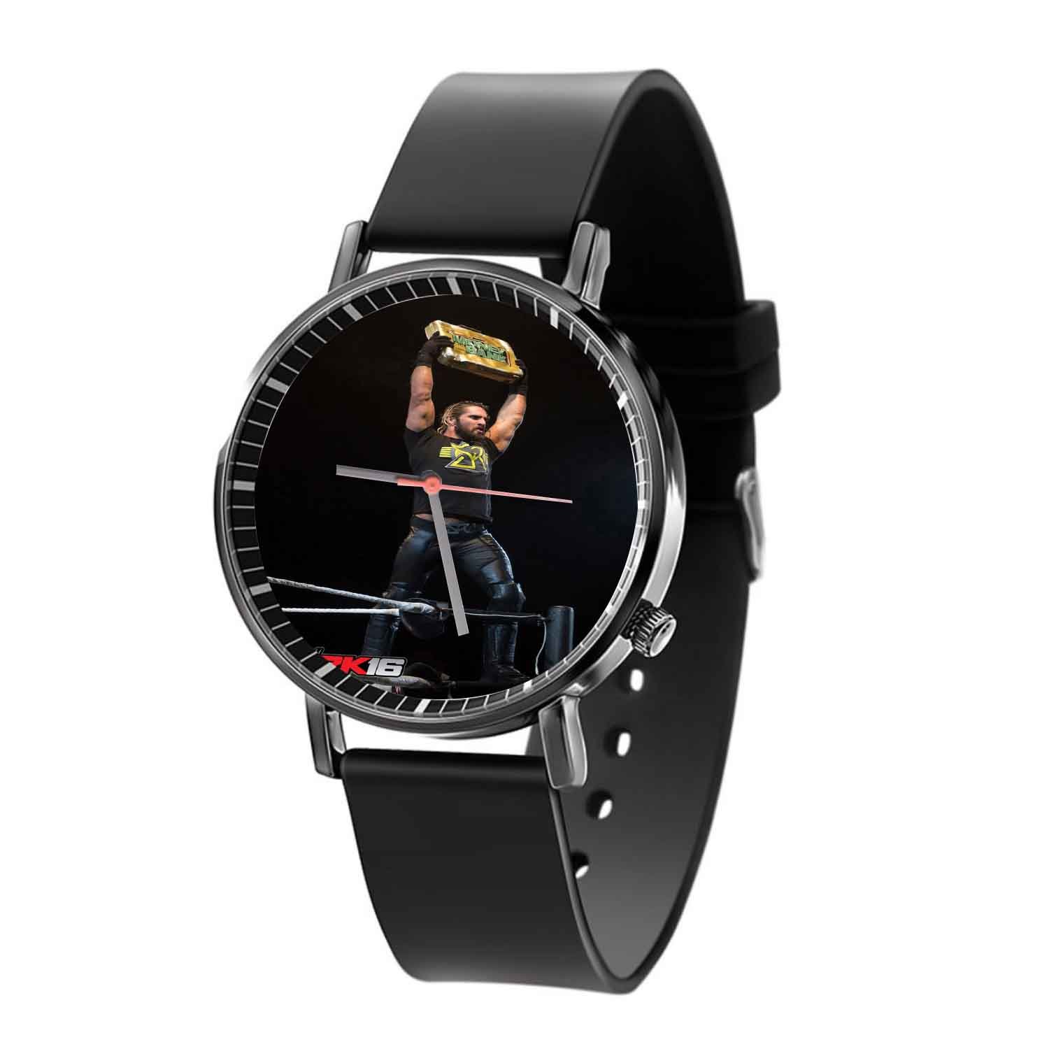 Zavstyle Seth Rollins WWE Money in The Bank Art Quartz Watch With Gift Box